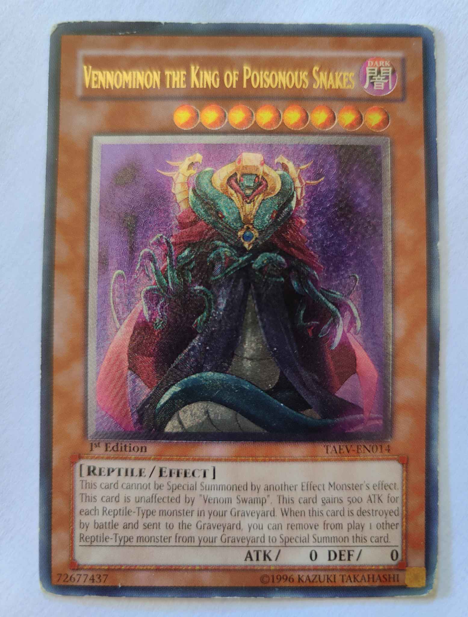 Details about   Vennominon The King Of Poisonous Snakes Ultra Rare