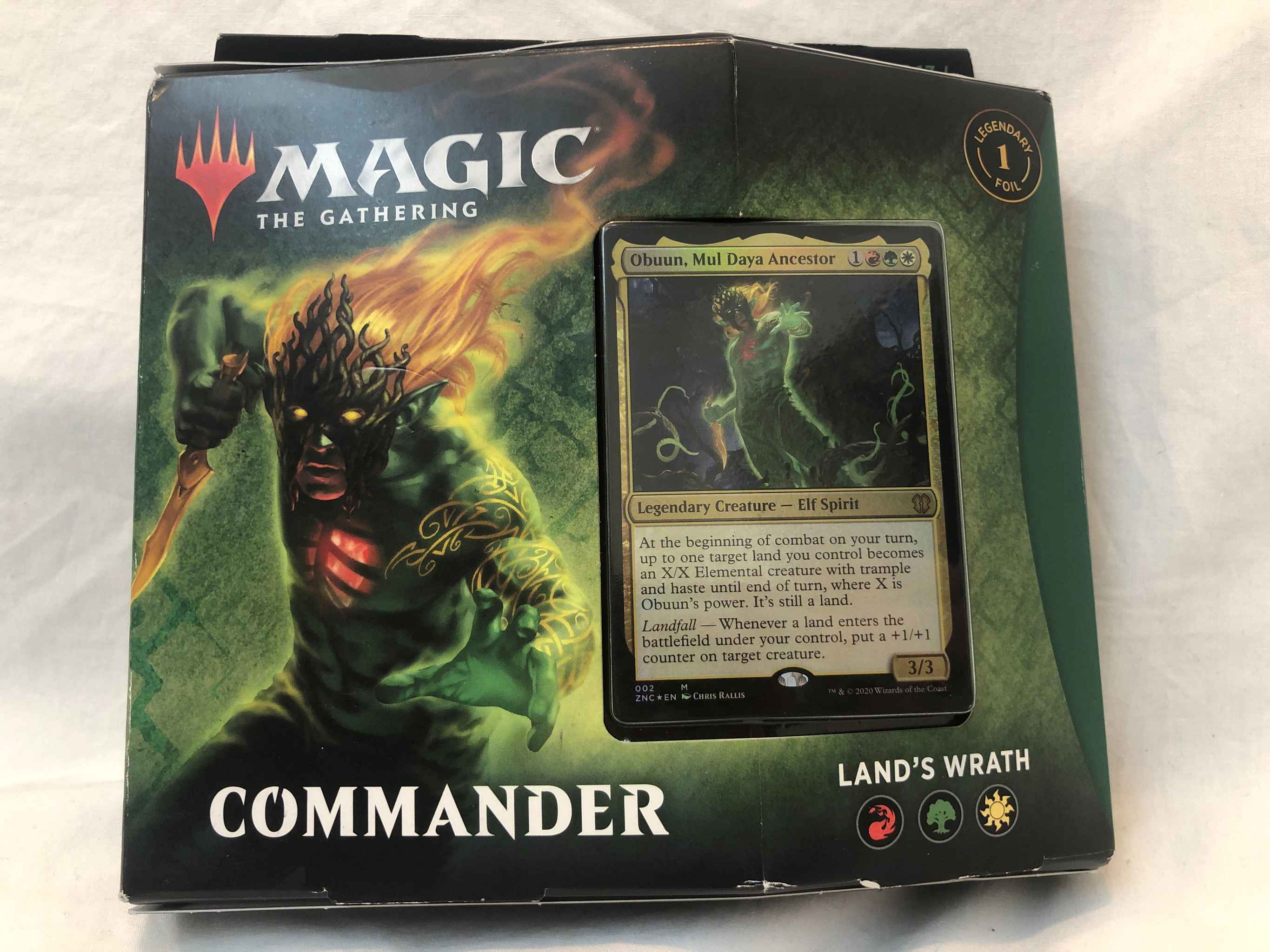 Magic The Gathering Zendikar Rising Commander Deck New/Sealed Land’s Wrath 