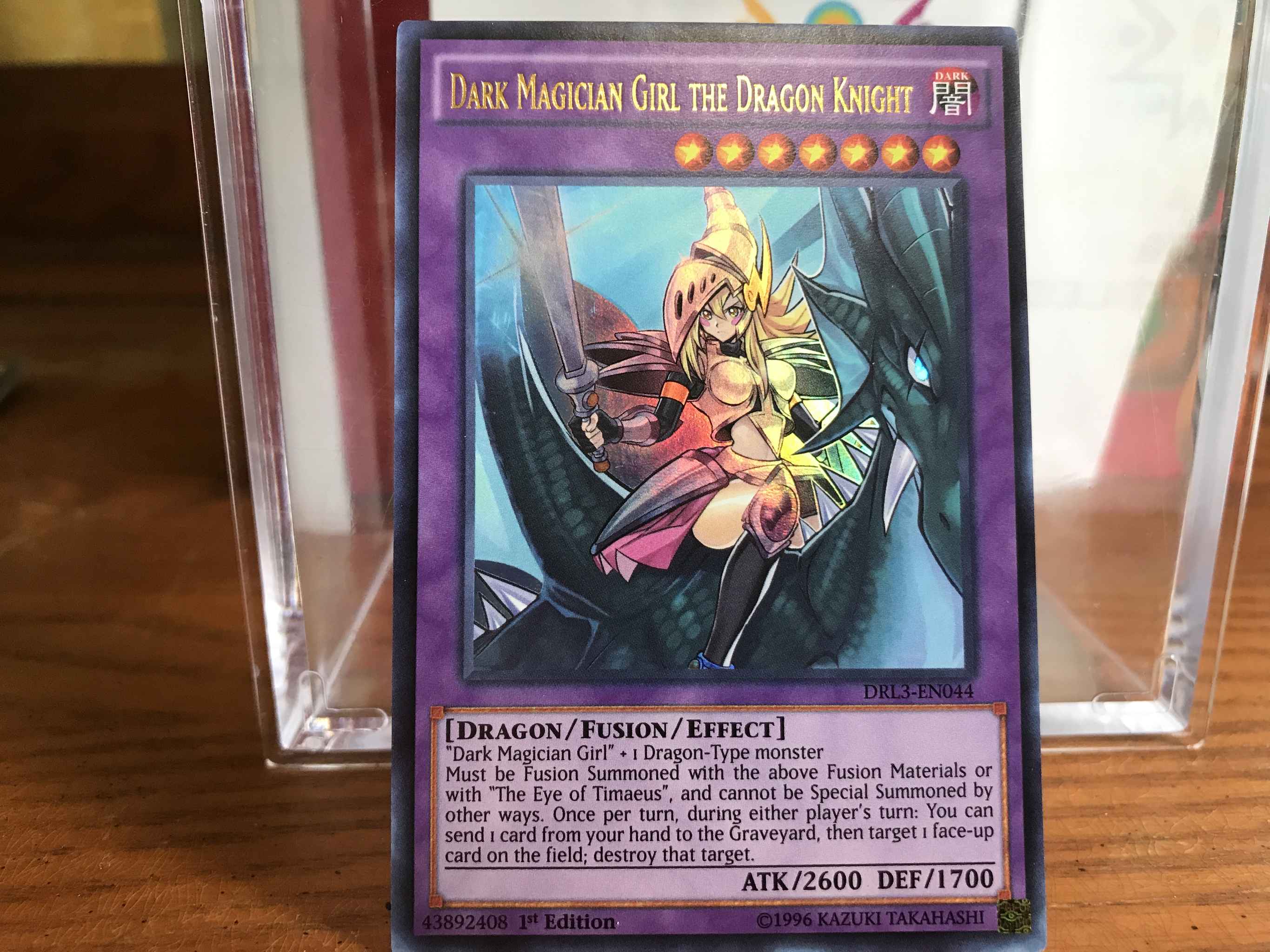 Ultra Rare 1st NM R0V Dark Magician Girl the Dragon Knight DRL3-EN044 