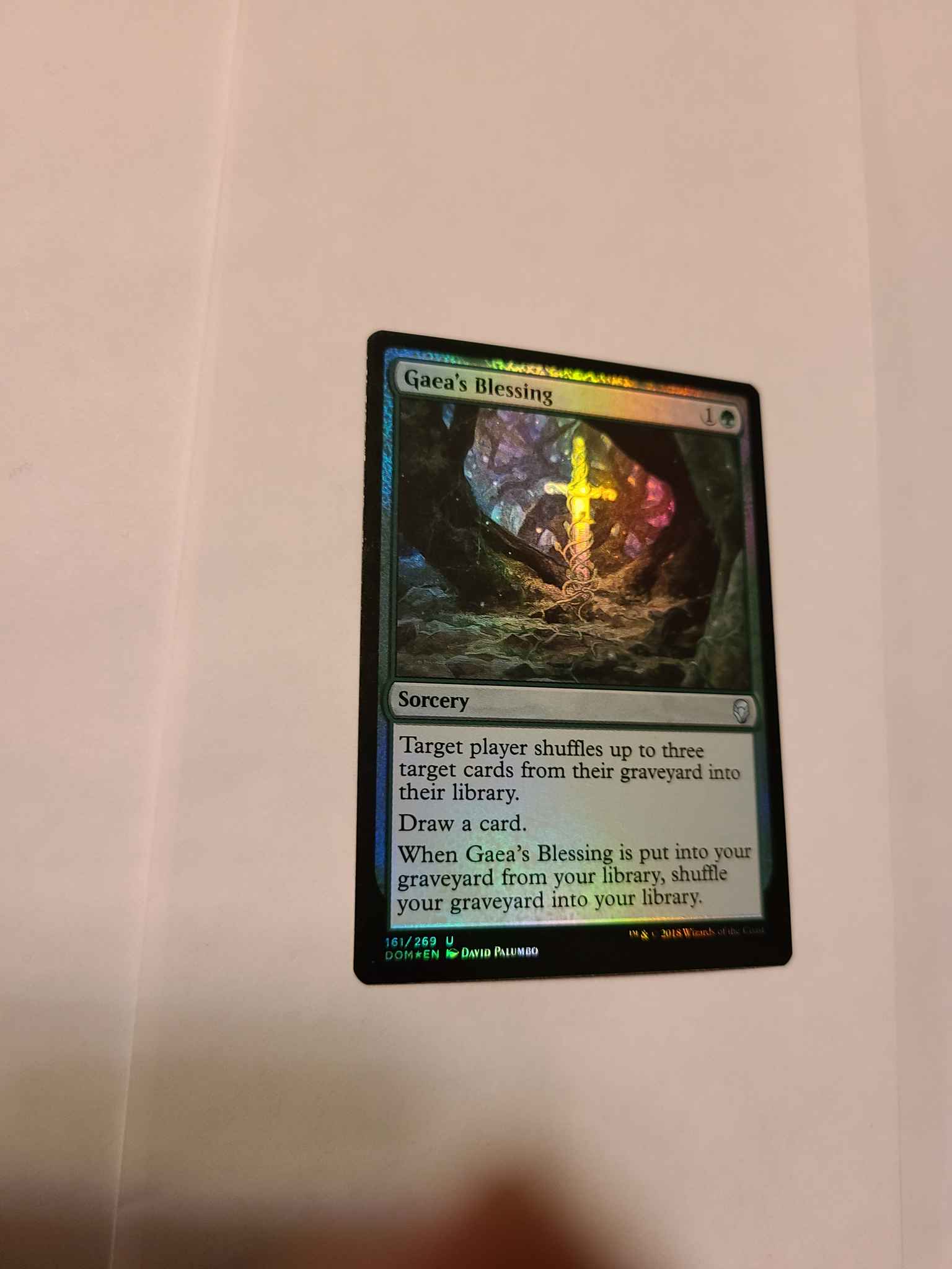 Gaea's Blessing Foil Dominaria Magic the Gathering 