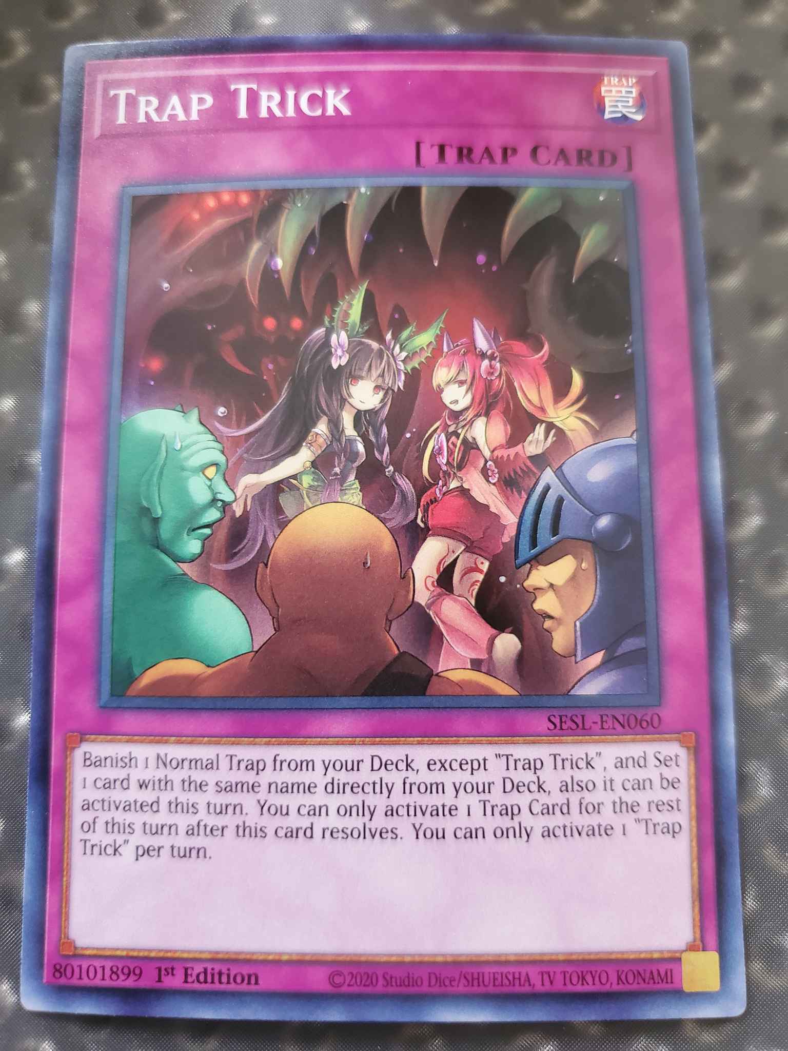 Trap Trick Super Rare SESL-EN060 Near-Mint 1st Edition Yugioh 