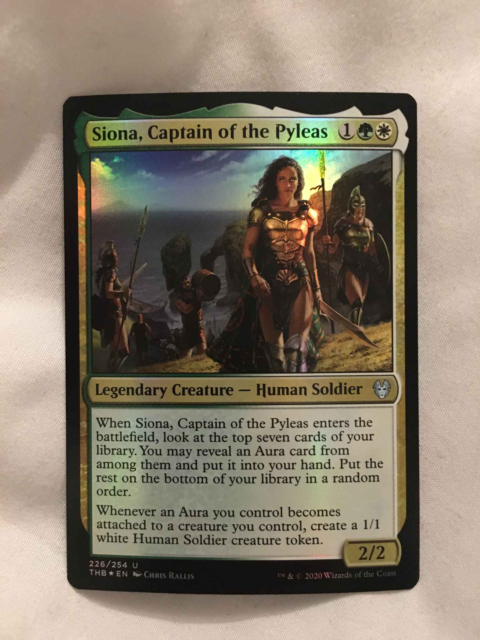 The Gathering Siona Theros Beyond Death Magic Captain of the Pyleas