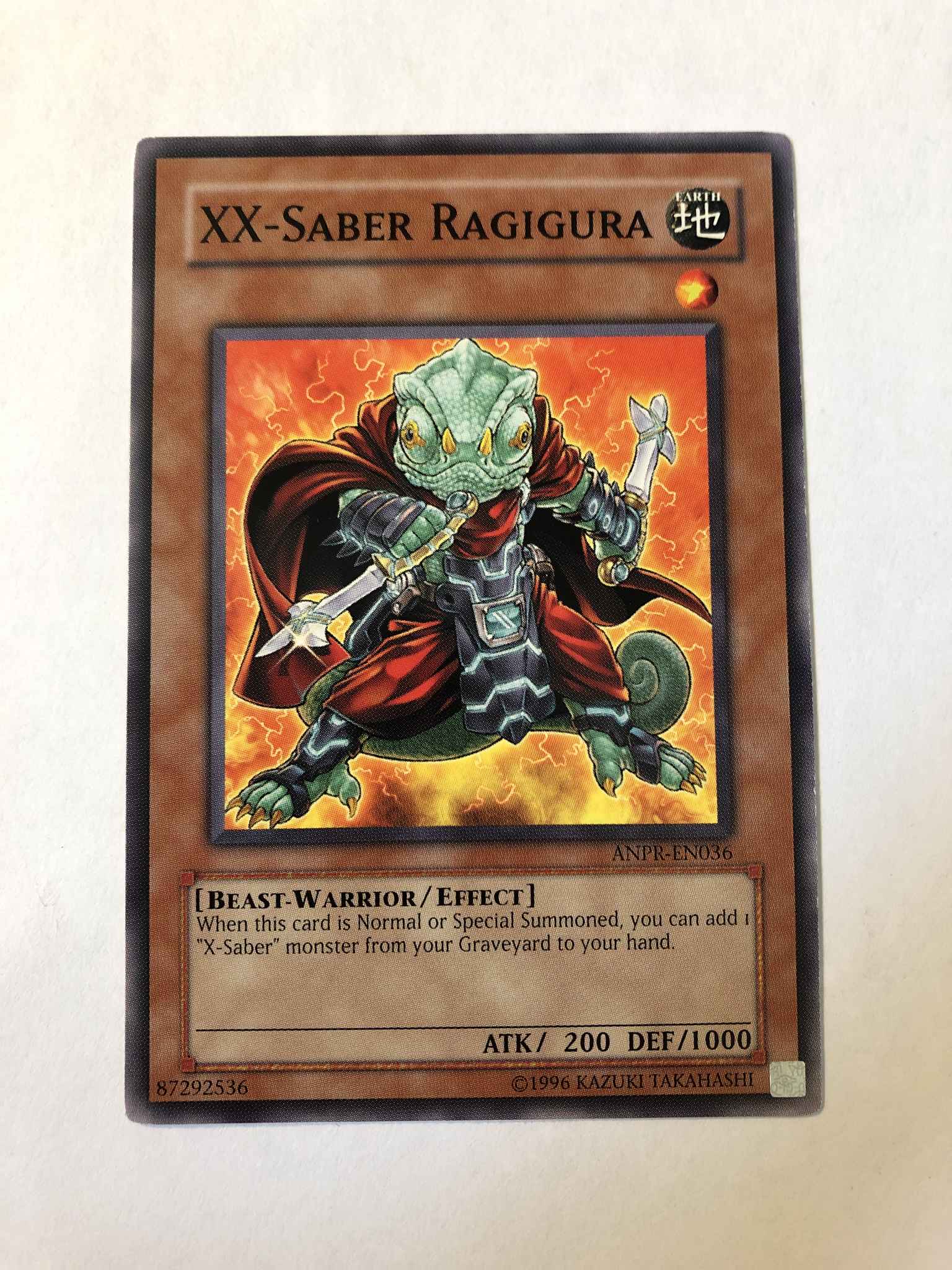 XX-Saber Ragigura ANPR-EN036 Common Yu-Gi-Oh Card 1st Edition New