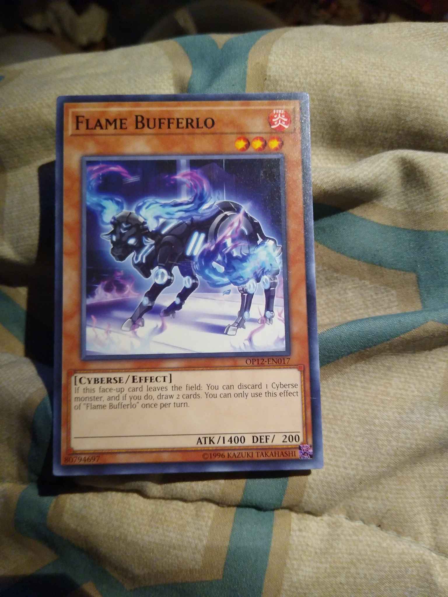 OP12-EN017 Flame Bufferlo YuGiOh Card 