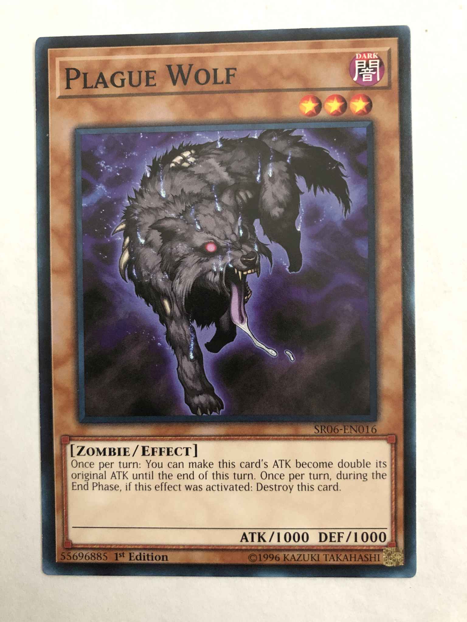 Yu-Gi-Oh: PLAGUE WOLF Common Card 1st Edition SR06-EN016 