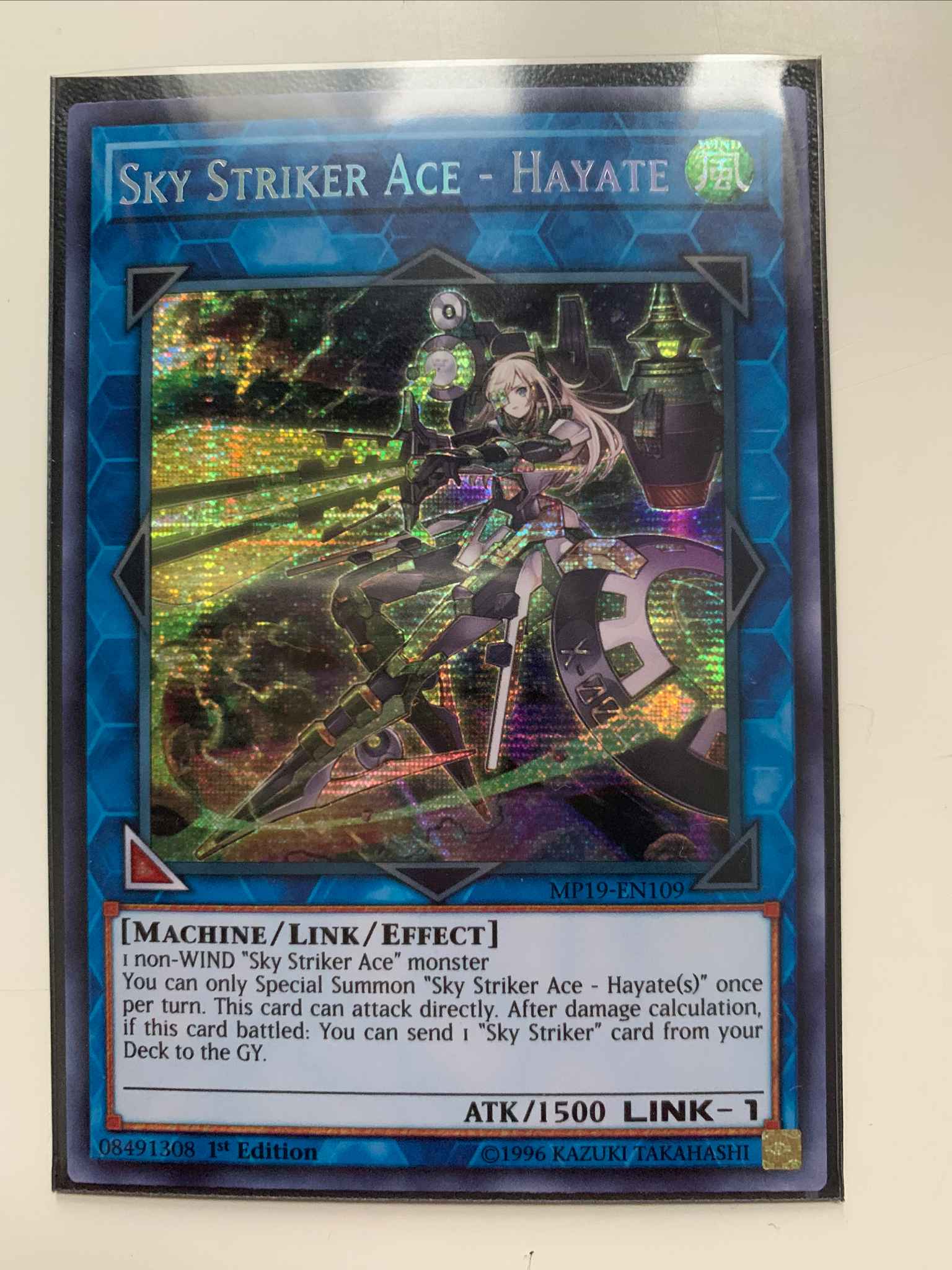 Hayate MP19-EN109 Prismatic Secret Rare Near Mint Yugioh Sky Striker Ace