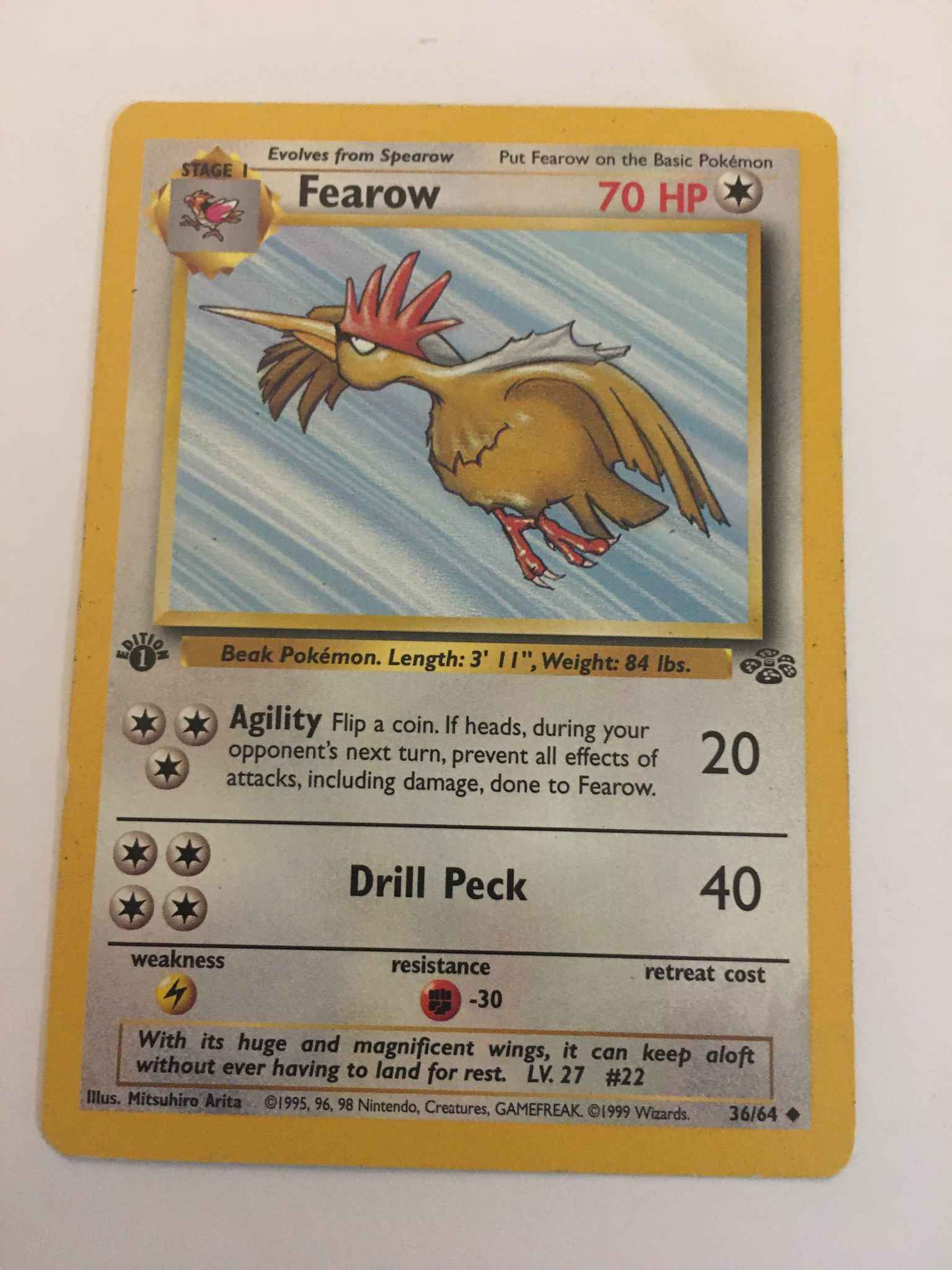 Fearow 1st Edition Mint Condition Fearow Jungle Pokemon Online Gaming Store For Cards Miniatures Singles Packs Booster Boxes