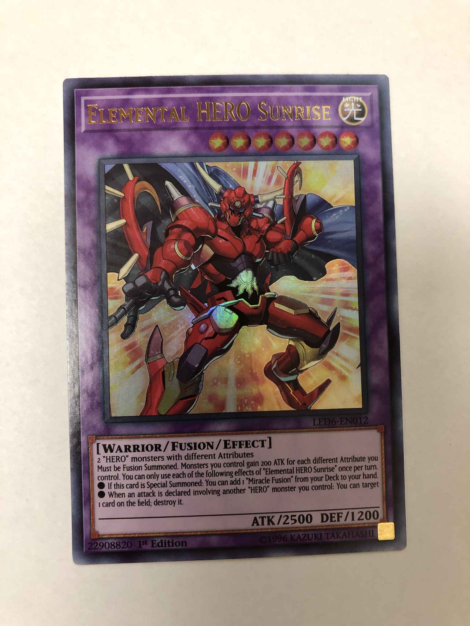 Yu-Gi-Oh Elemental HERO Sunriser DP23-JP012 Ultra Yugioh Single Card 