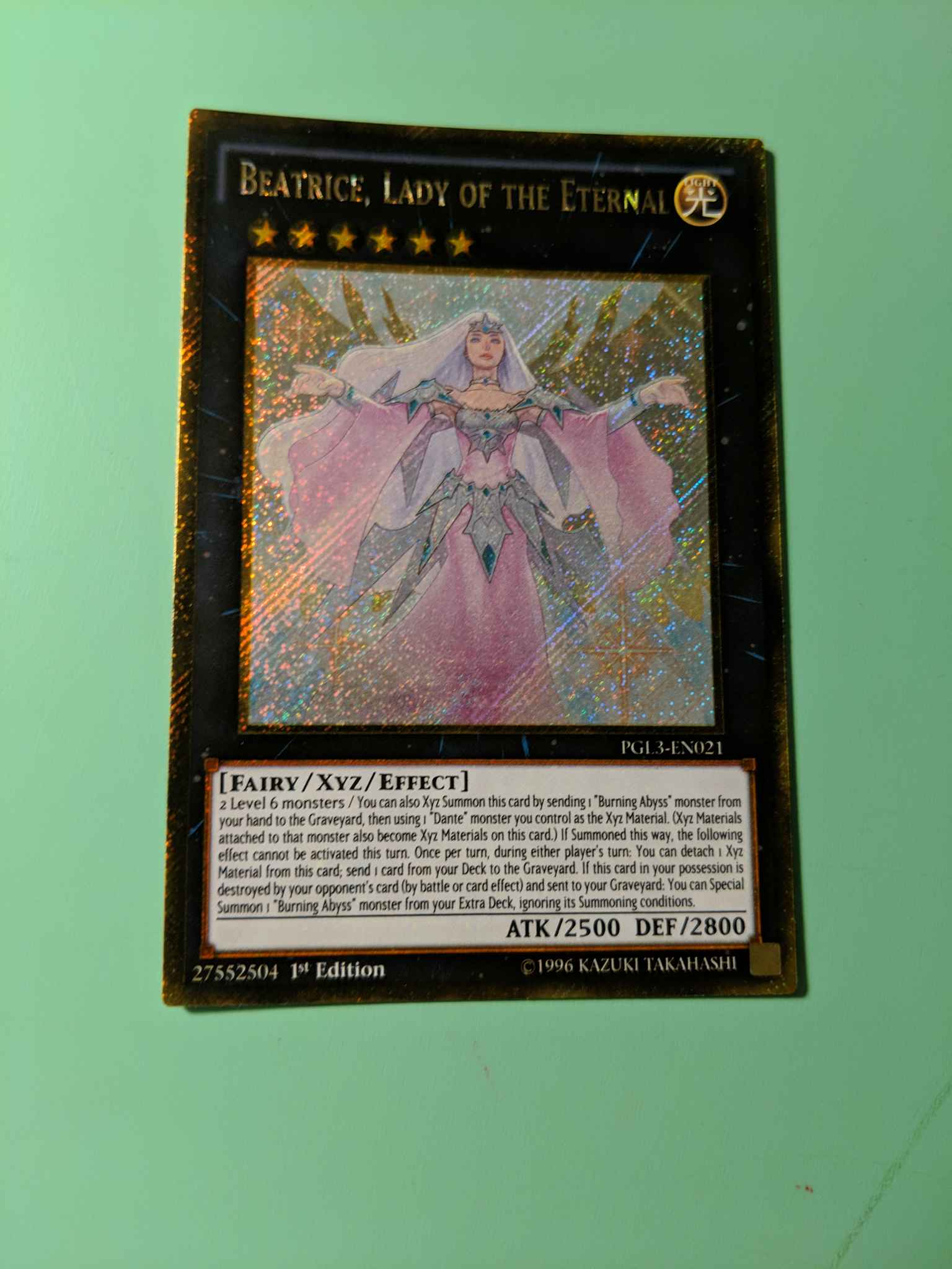 LADY OF THE ETERNAL 1ST EDITION PGL3-EN021 YU-GI-OH INFINITE GOLD BETRICE