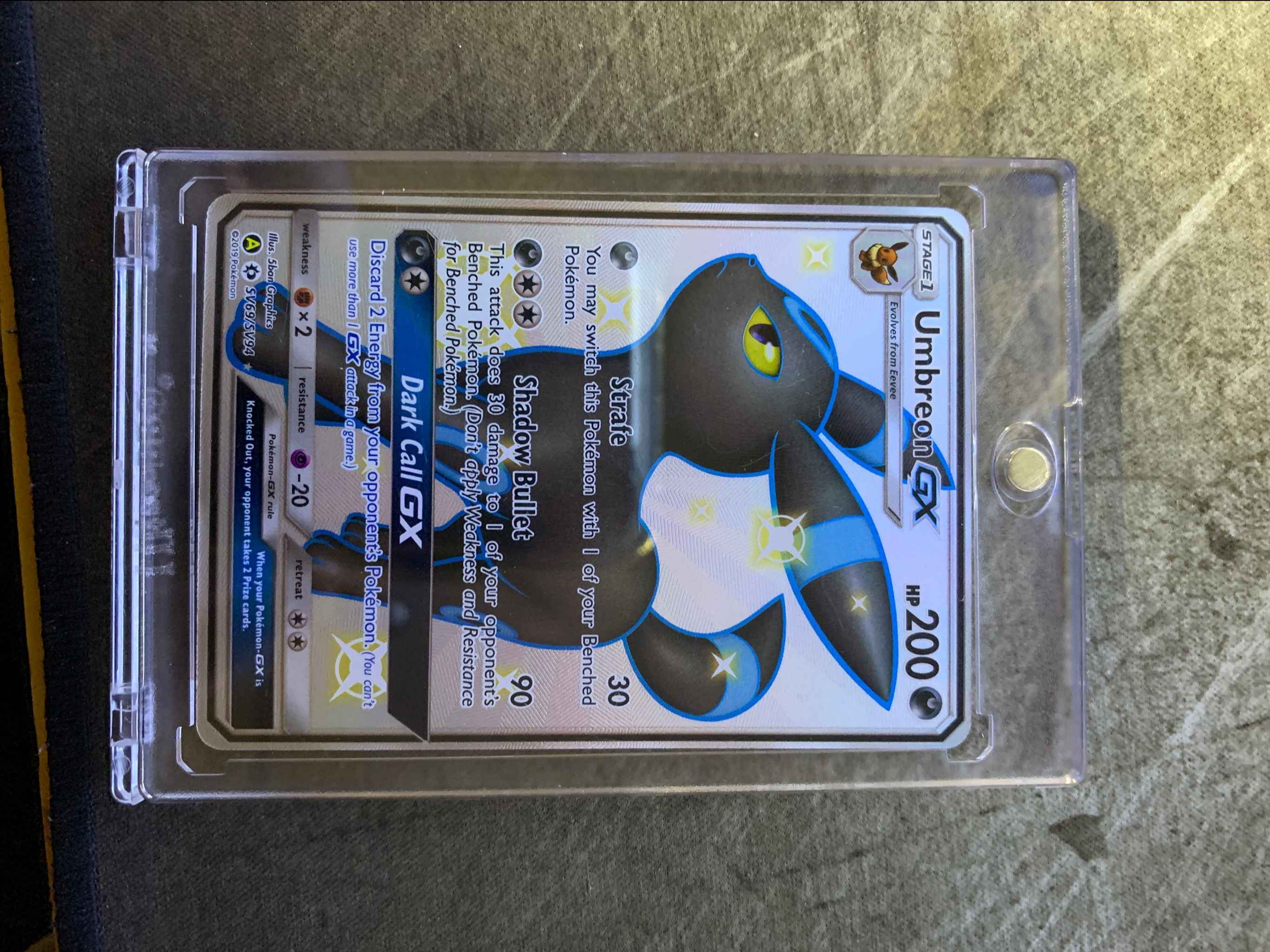 Umbreon Gx Sv69 Sv94 Pokemon Card Hidden Fates Full Art Shiny Vault Umbreon Gx Hidden Fates Shiny Vault Pokemon