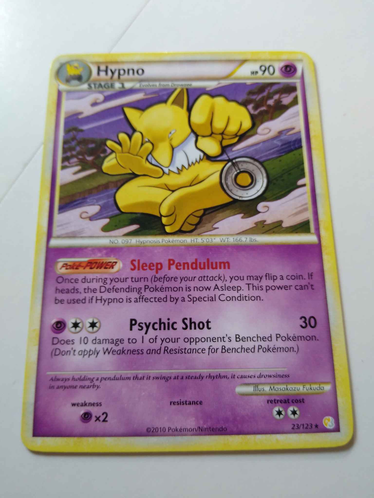 Hypno DIGITAL ptcgo in Game Card - Pokemon TCG Online Sleep Pendulum HGSS 