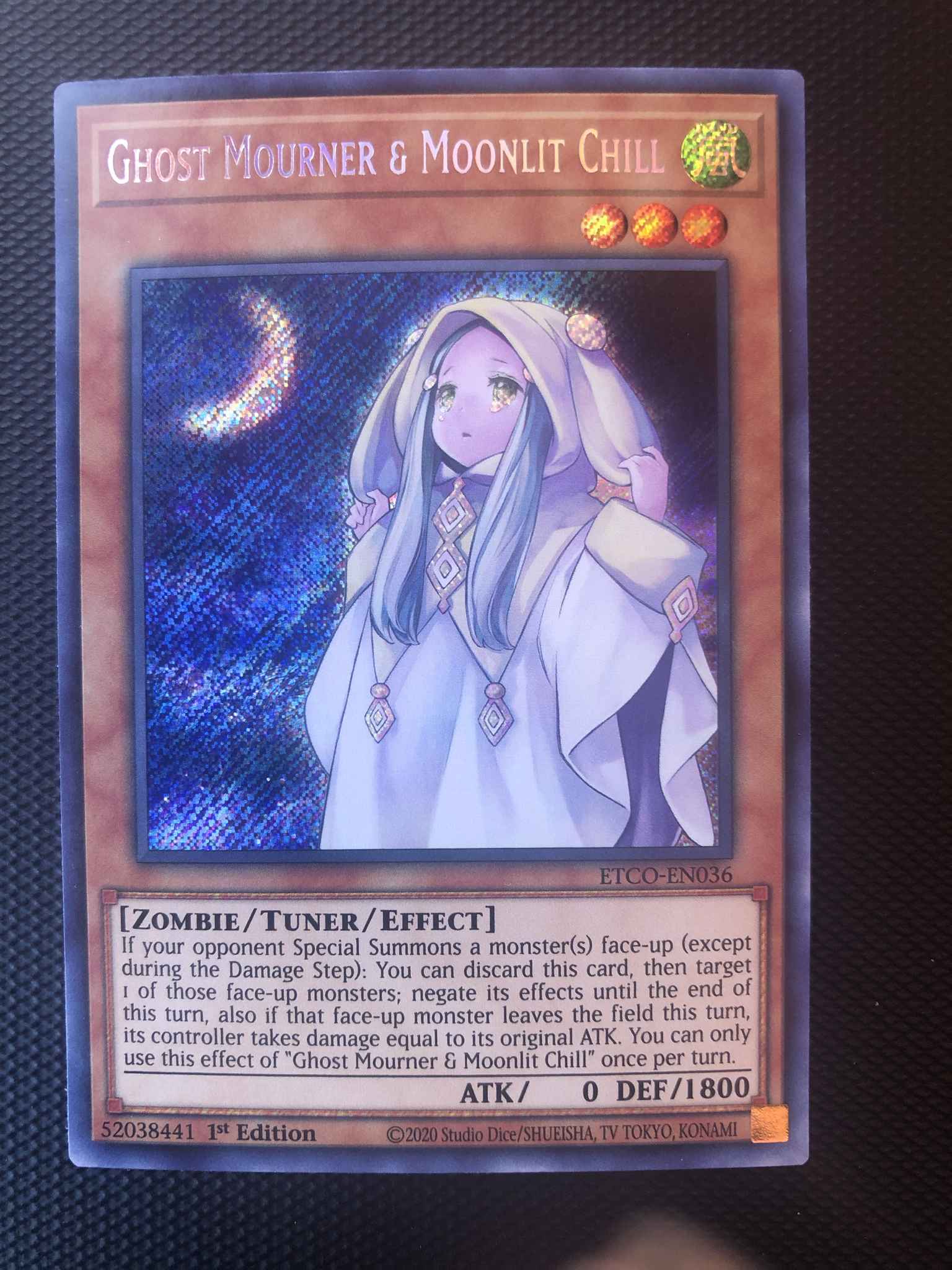Ghost Mourner & Moonlit Chill ETCO-EN036 Secret Rare 1st Ed YuGiOh Card 