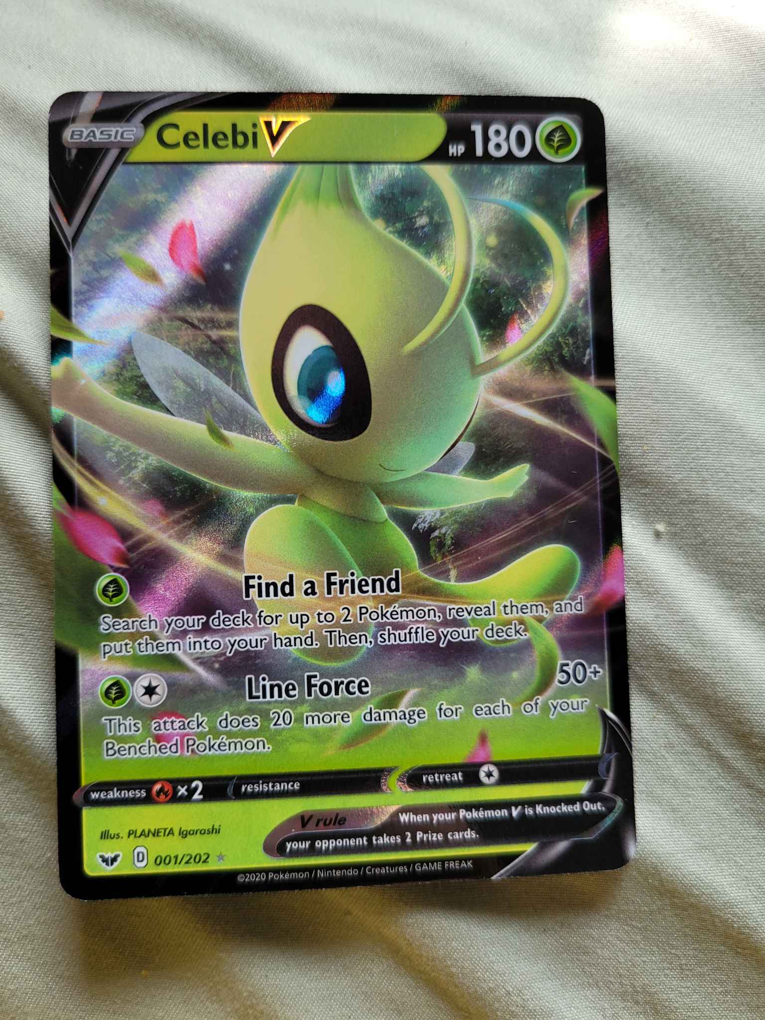 Celebi V Celebi V Swsh01 Sword Shield Base Set Pokemon