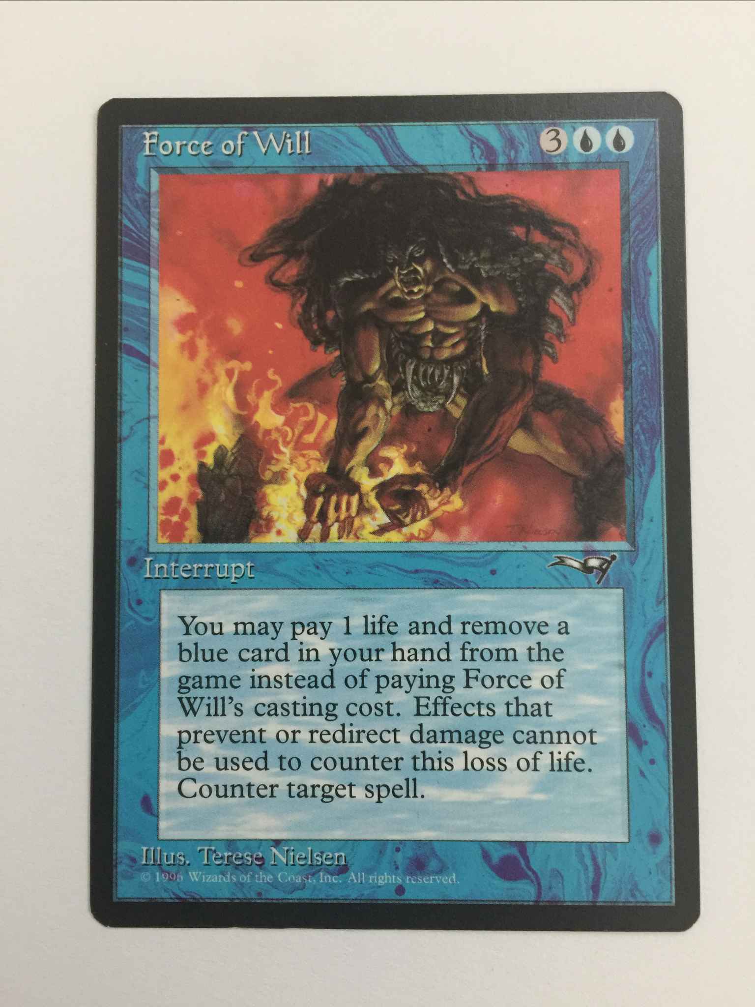 Force of Will Near Mint (3) : Force of Will - Alliances - Magic 