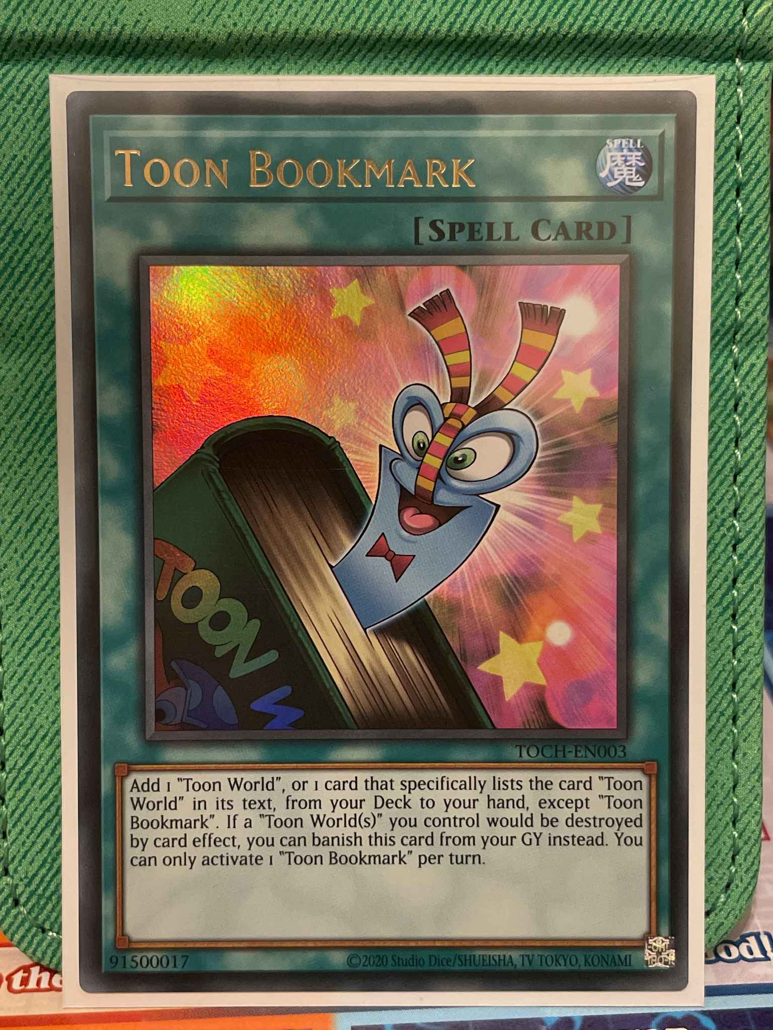 Toon Bookmark TOCH-EN003 Ultra Rare Unlimited Edition Yugioh