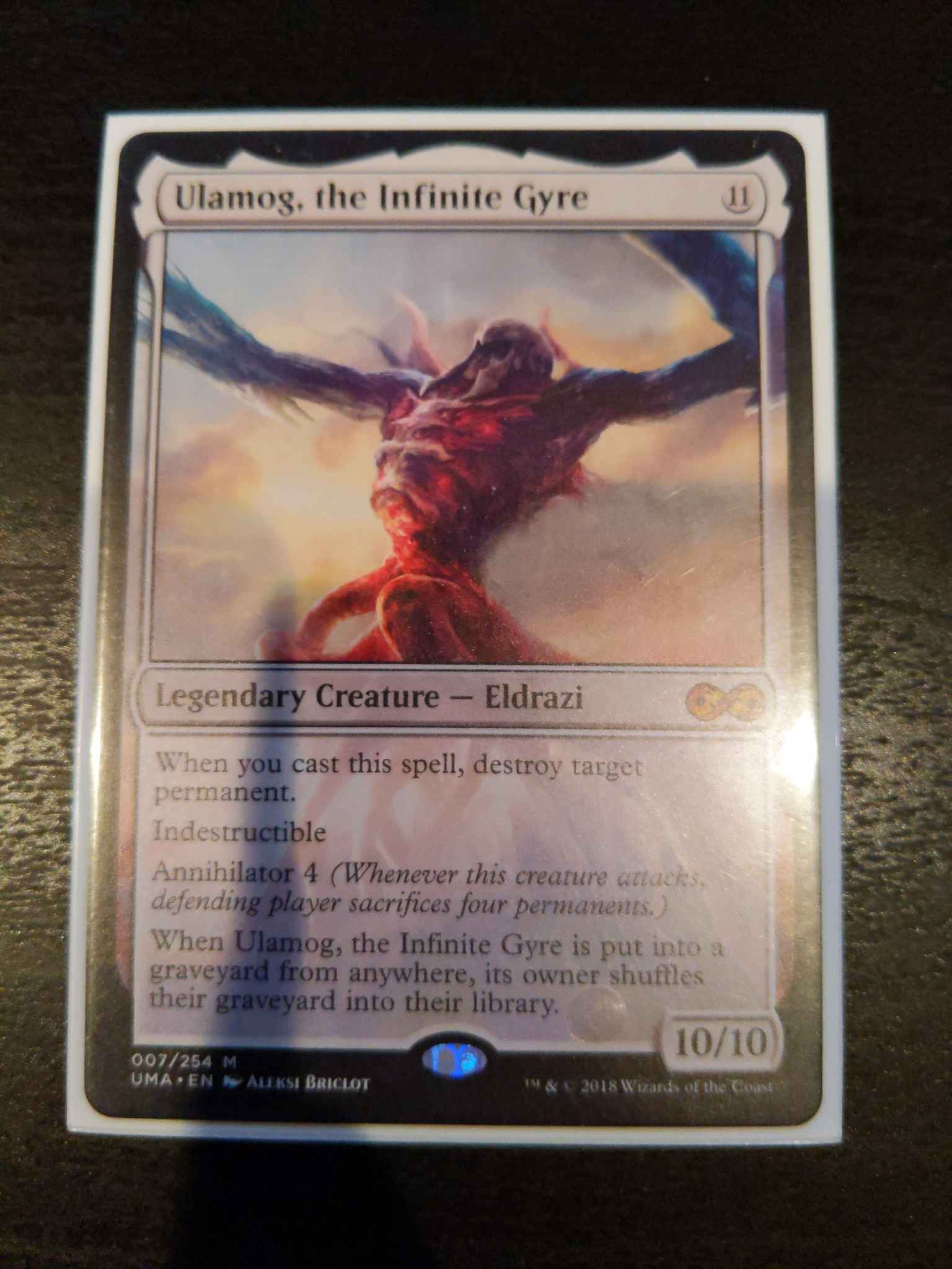 Ulamog The Infinite Gyre Ultimate Masters Magic Mtg Mint Card Mtg Individual Cards Collectables