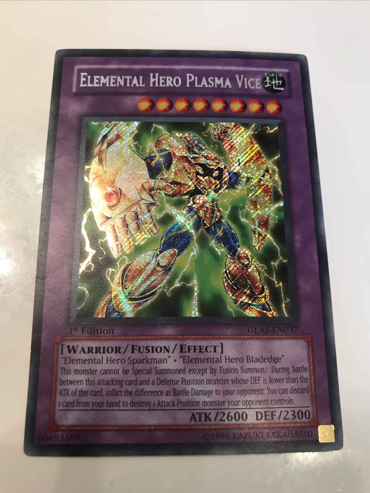 Details about   Elemental Hero Plasma Vice Secret Rare Limited Edition 