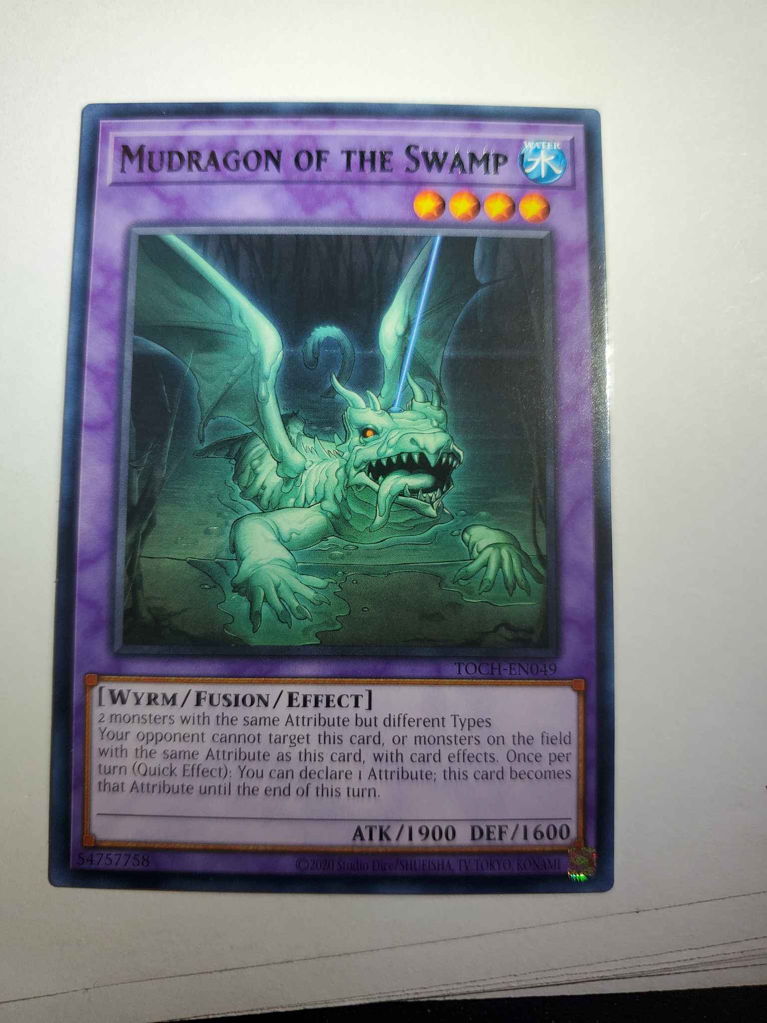 Yugioh Mudragon of the Swamp TOCH-EN049 Rare MINT