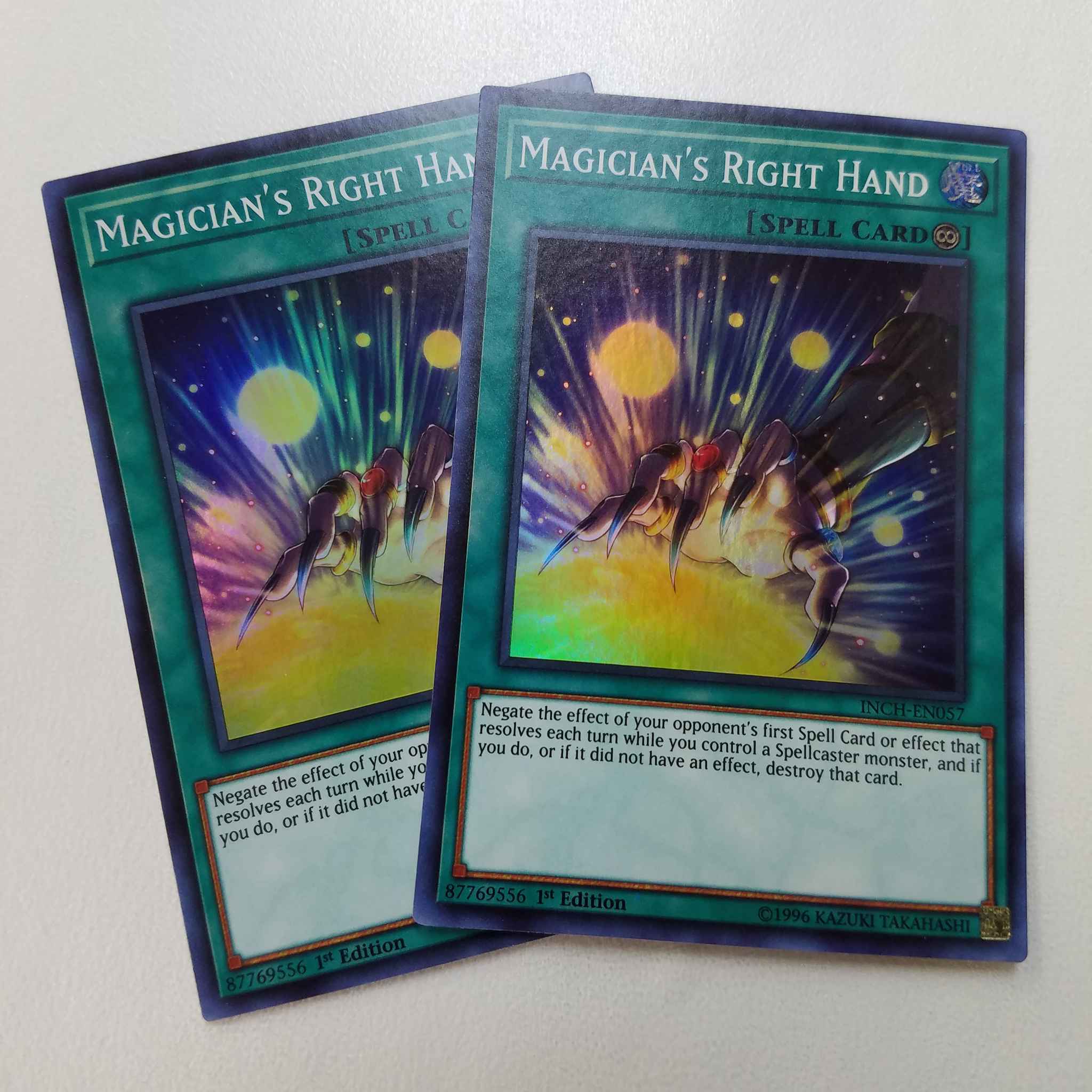 INCH-EN057 Magician's Right Hand Super Rare 1st Edition Yu-Gi-Oh