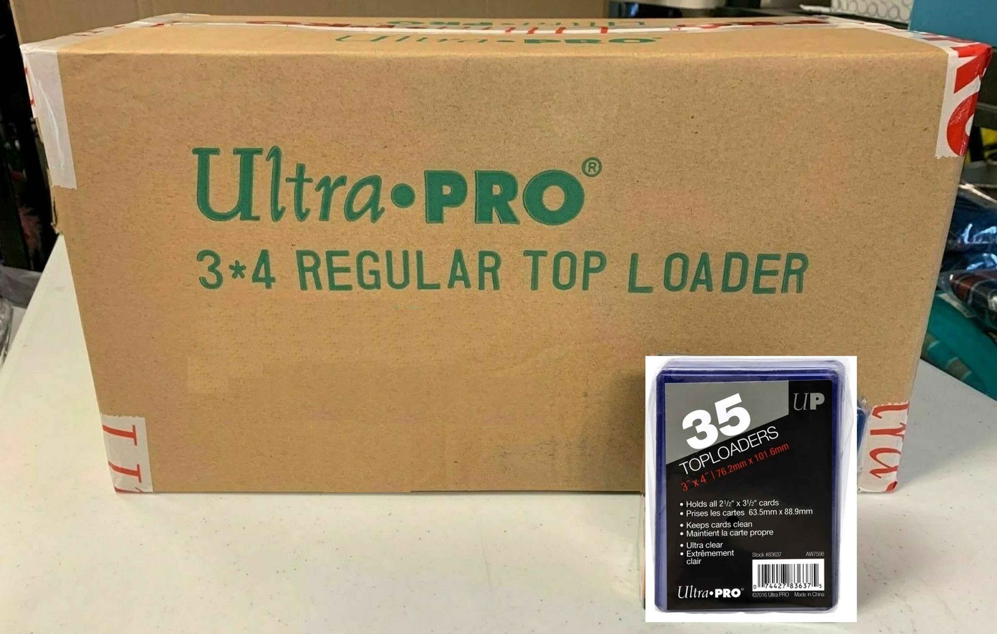 Ultra Pro 100 Regular Toploader 3" x 4" Ultra Clear für Yu-Gi-Oh! Magic usw.