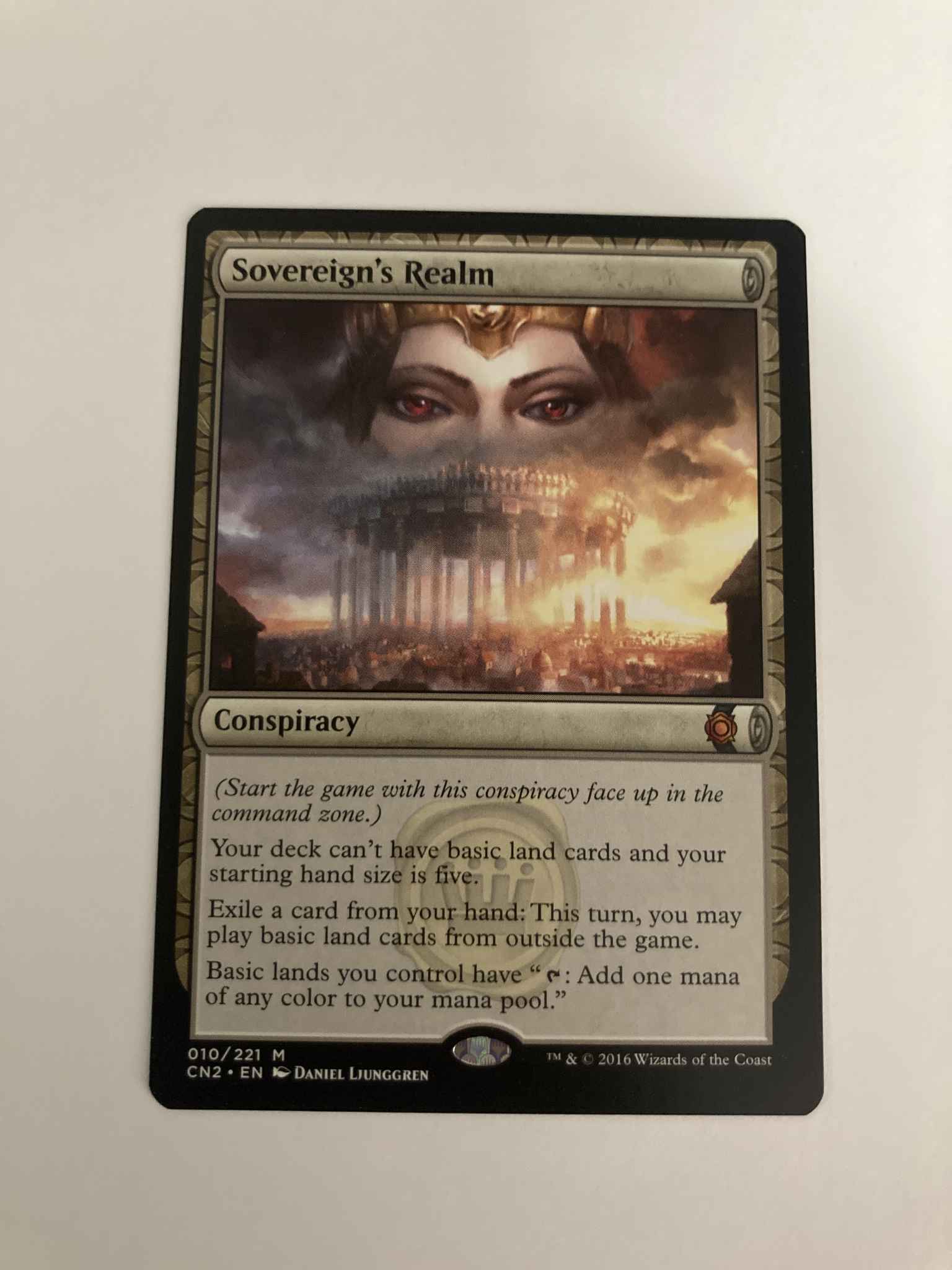 - Conspiracy: Take the Crown 010/221 Sovereign's Realm Mythic Rare 