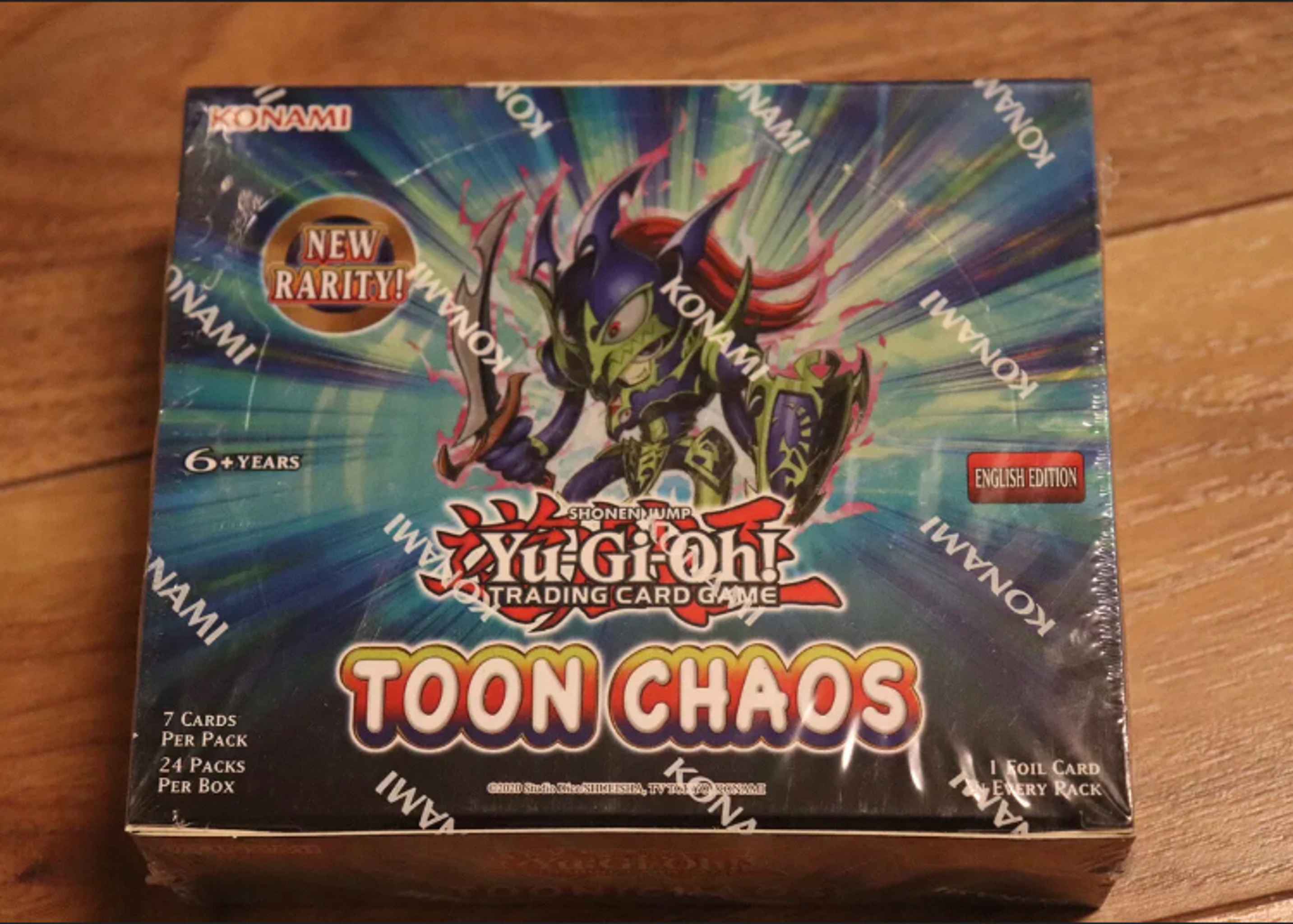 Yugioh Toon Chaos Factory Sealed Booster Box 24 Packs Unlimited Edition English 
