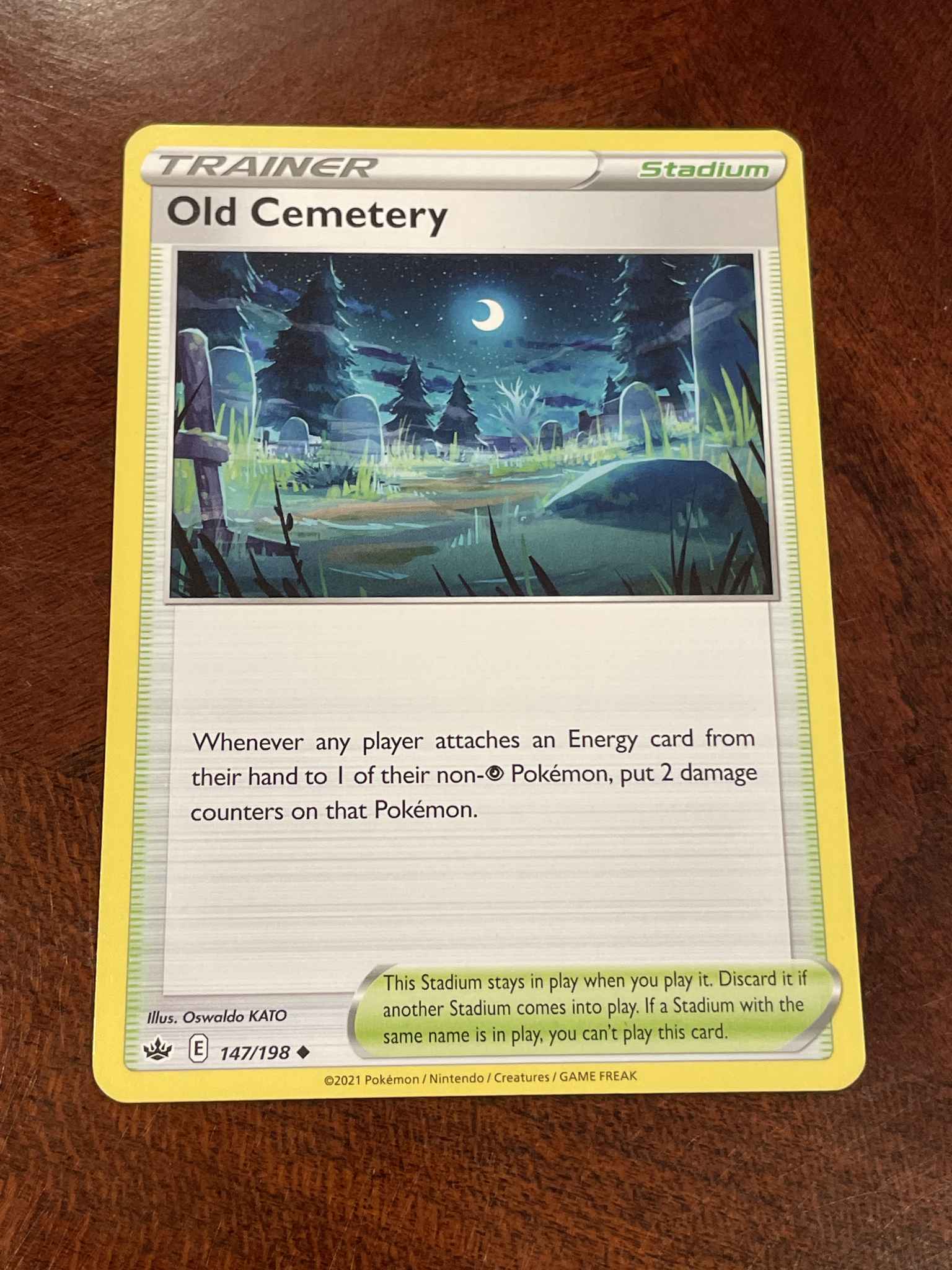 SWSH Chilling Reign Pokemon Playset 4x Old Cemetery 147//198