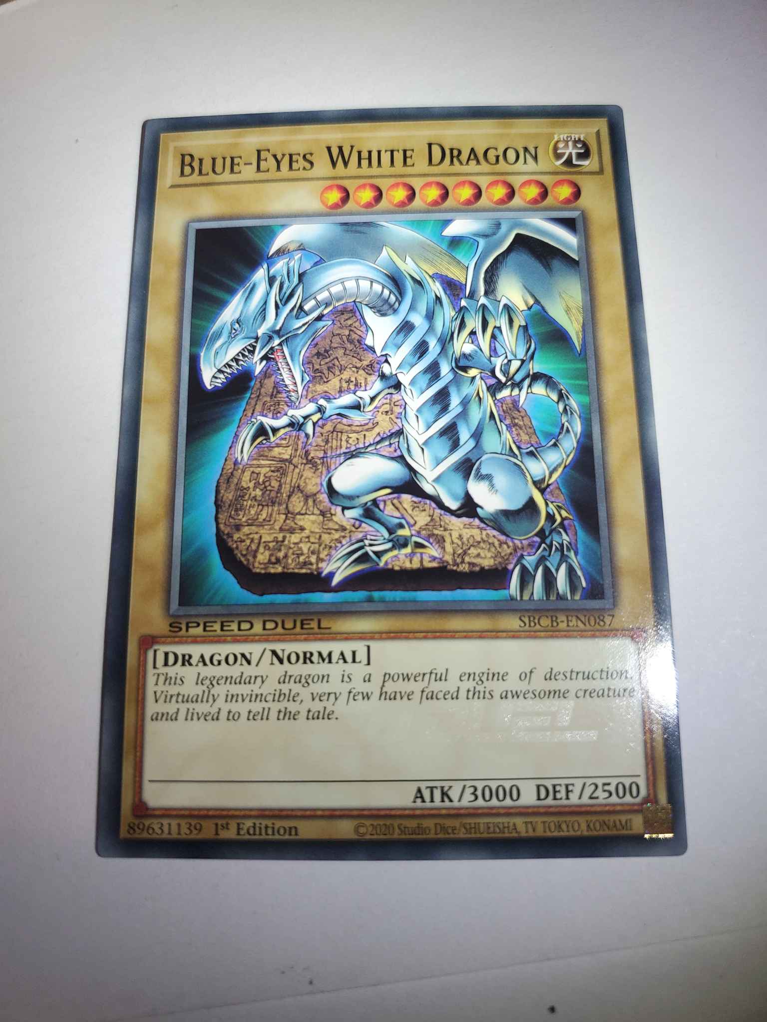 Blue-Eyes White Dragon SS02-ENA01 1st Edition common SPEED DUEL