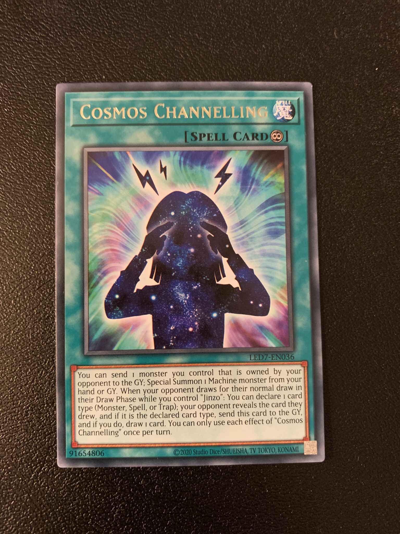 Rare Yugioh LED7-EN036 Cosmos Channelling