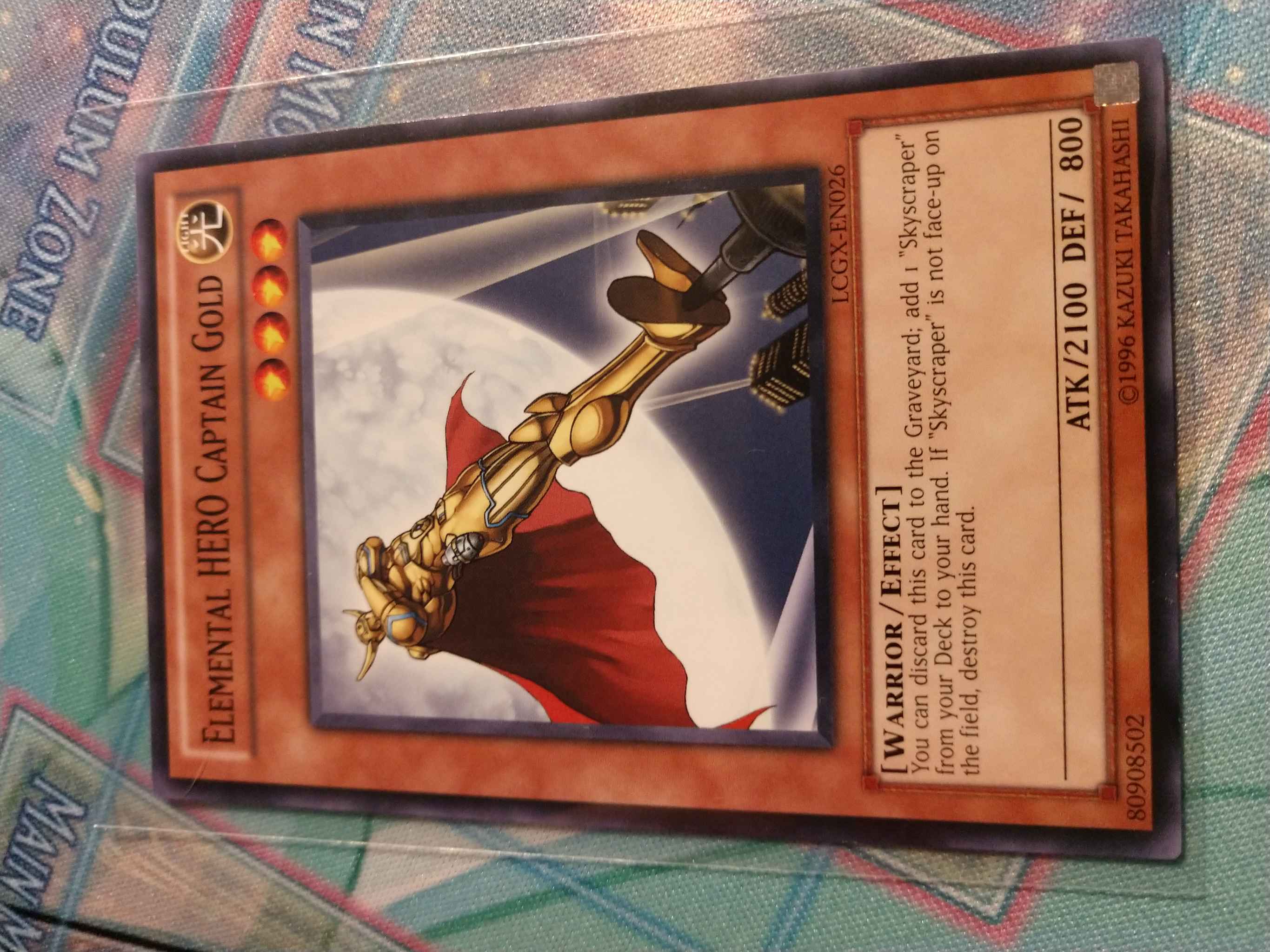 U New Elemental HERO Captain Gold LCGX-EN026 Common Yu-Gi-Oh Card