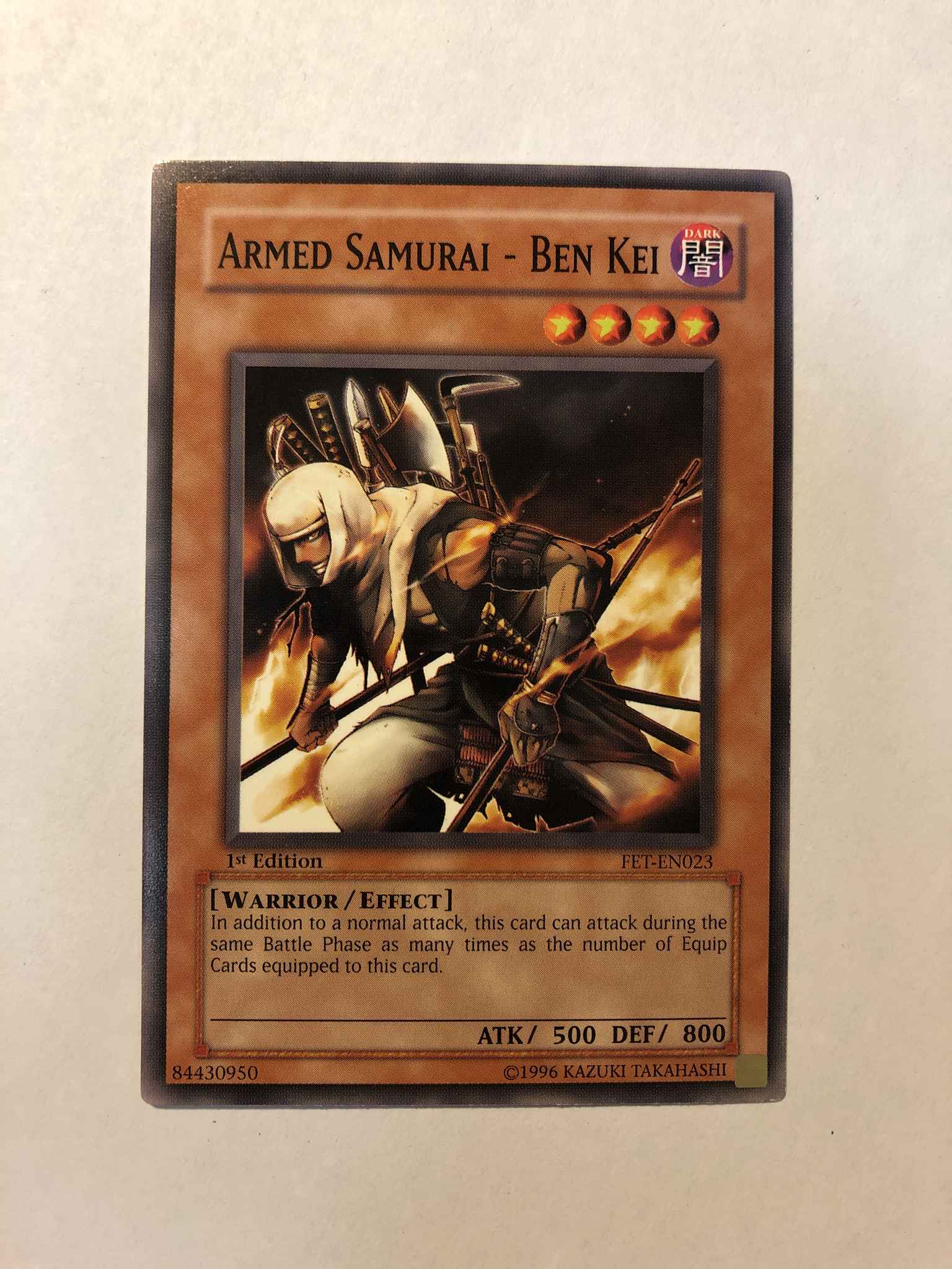 - Common Ben Kei LCYW-EN261 3 x Armed Samurai 1st Edition 