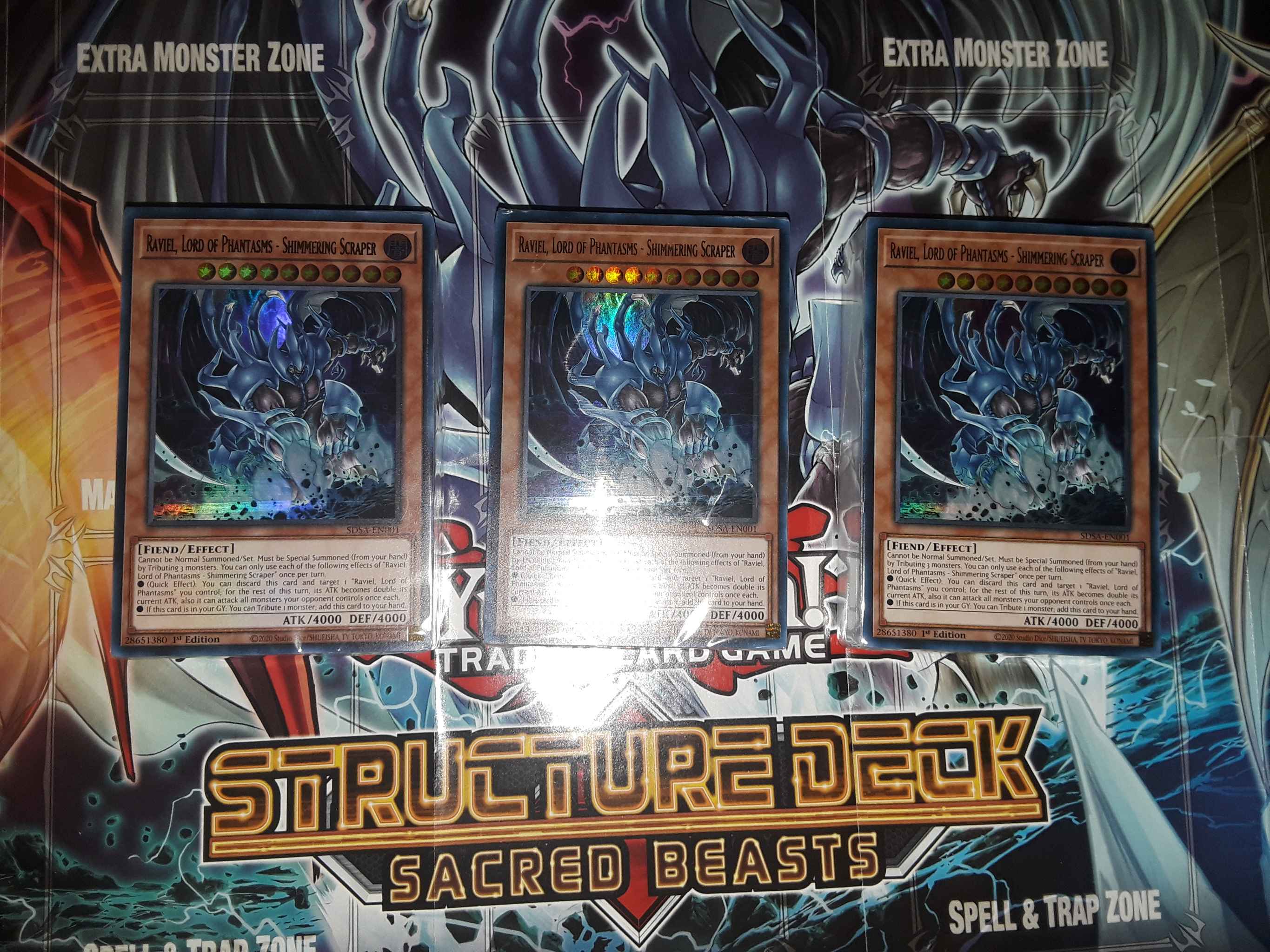 inglés Yugioh structure Deck 1st Edition! Sacred Beasts OVP