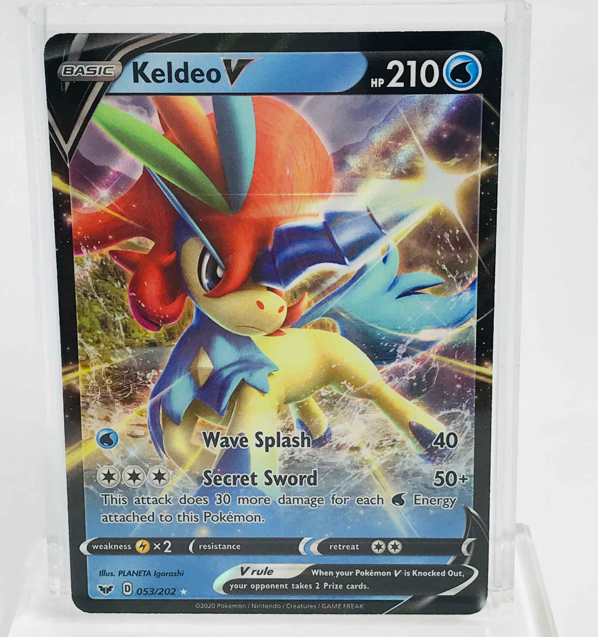 Keldeo V 053/202 Mint Condition Pokemon Sword & Shield 