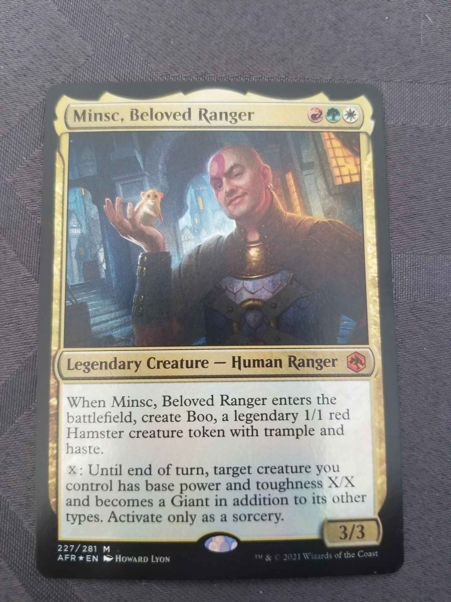 Magic the Gathering Beloved Ranger Minsc Forgotten Realms