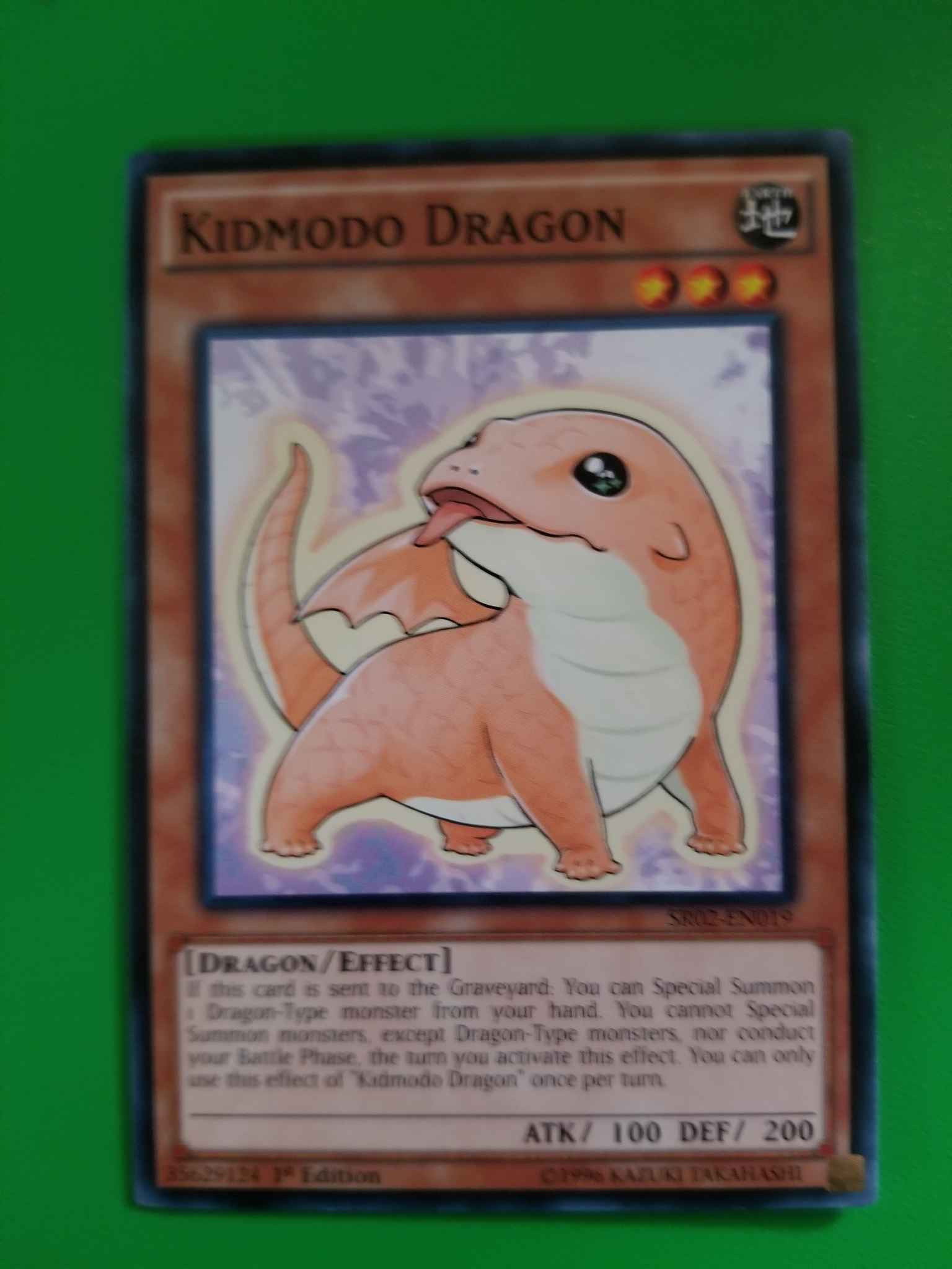 Kidmodo Dragon Common 1st Edition Yugioh Card SR02-EN019