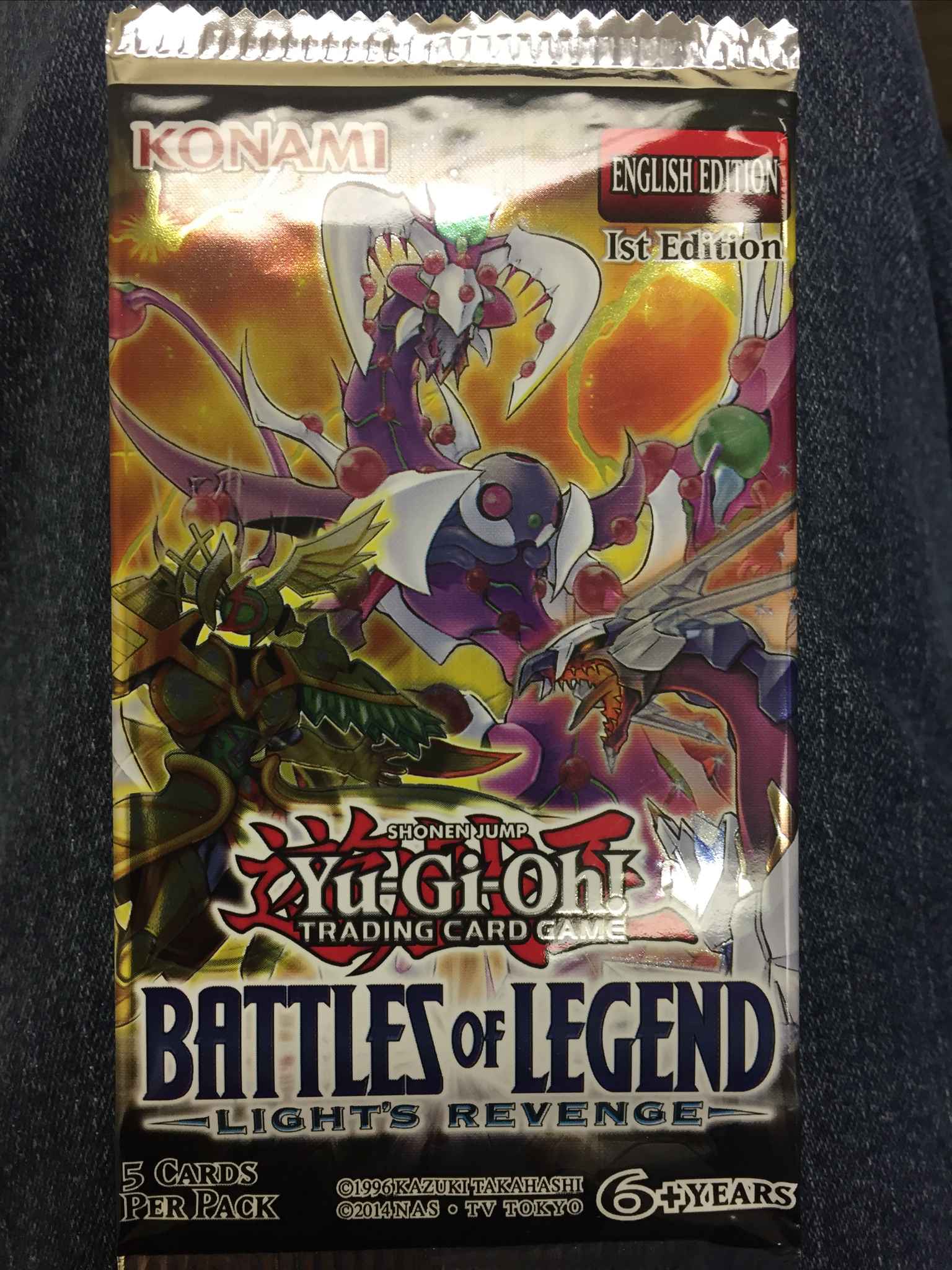 Yugioh Battle Of Legend Lights Revenge Sealed 1st Ed Booster Pack