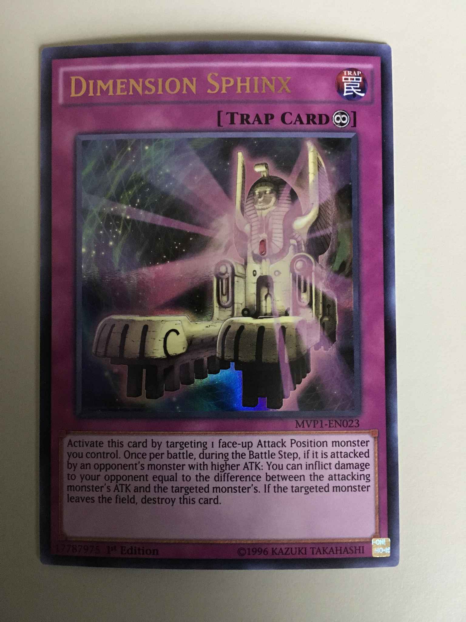 - Ultra Rare Dimension Sphinx 1st Edition Near Mint MVP1-EN023