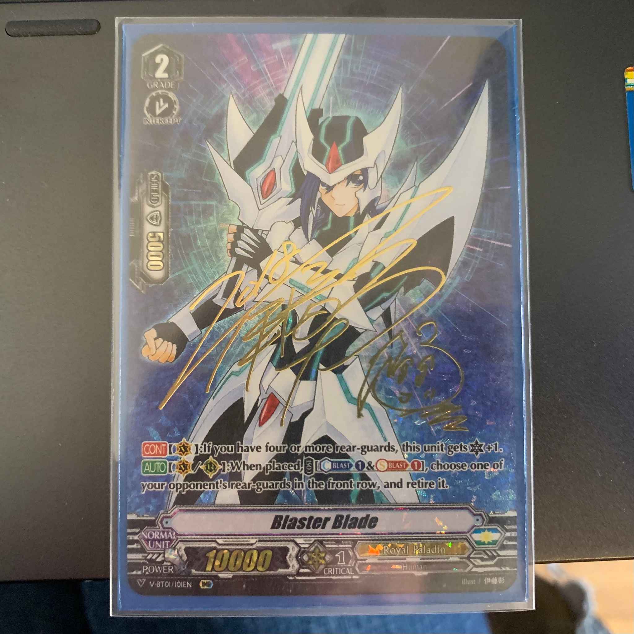 vanguard cardfight blaster blade gold