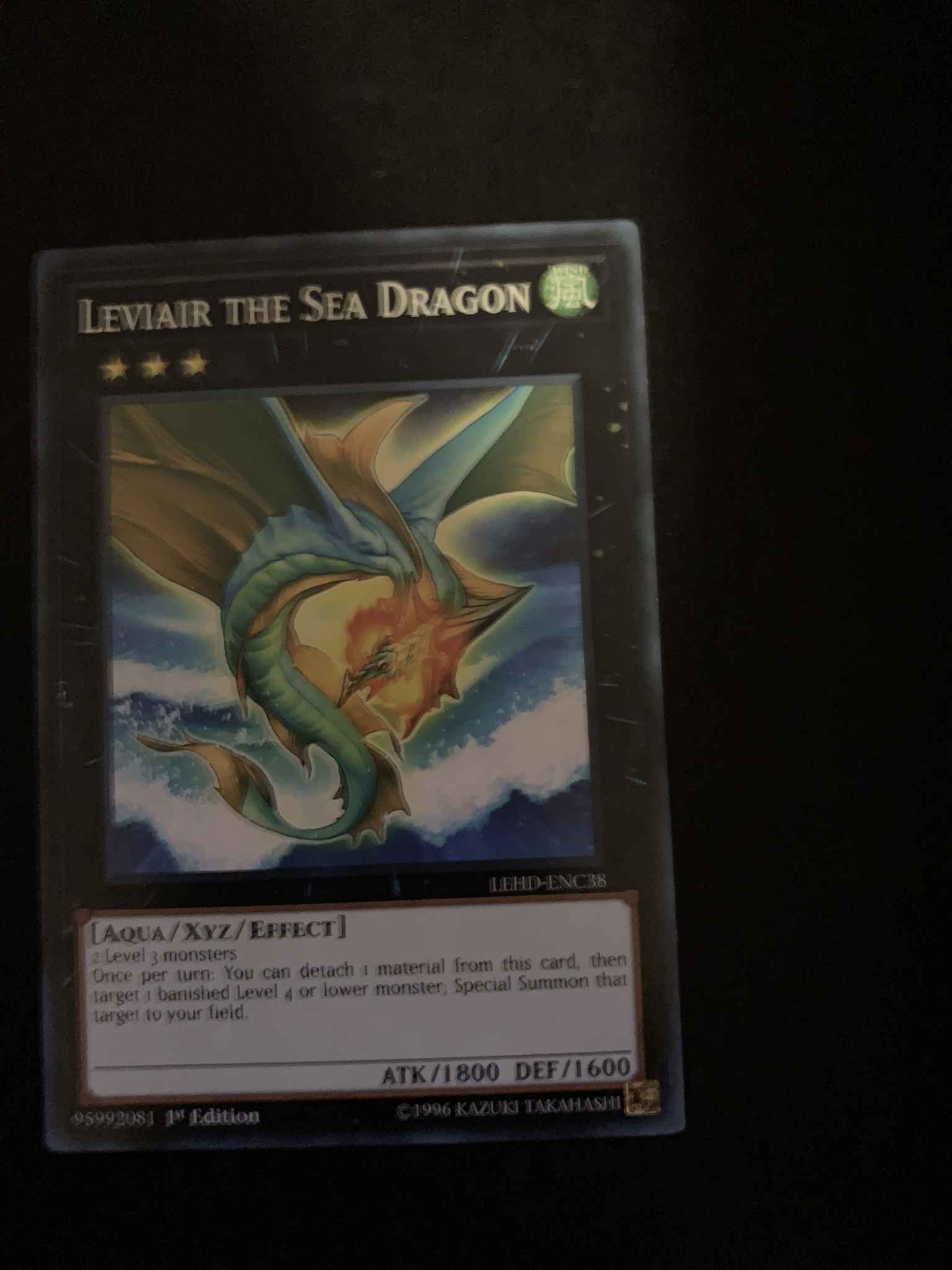 Leviair The Sea Dragon BP03 EN117 Shatter foil  1st Edition  Yugioh