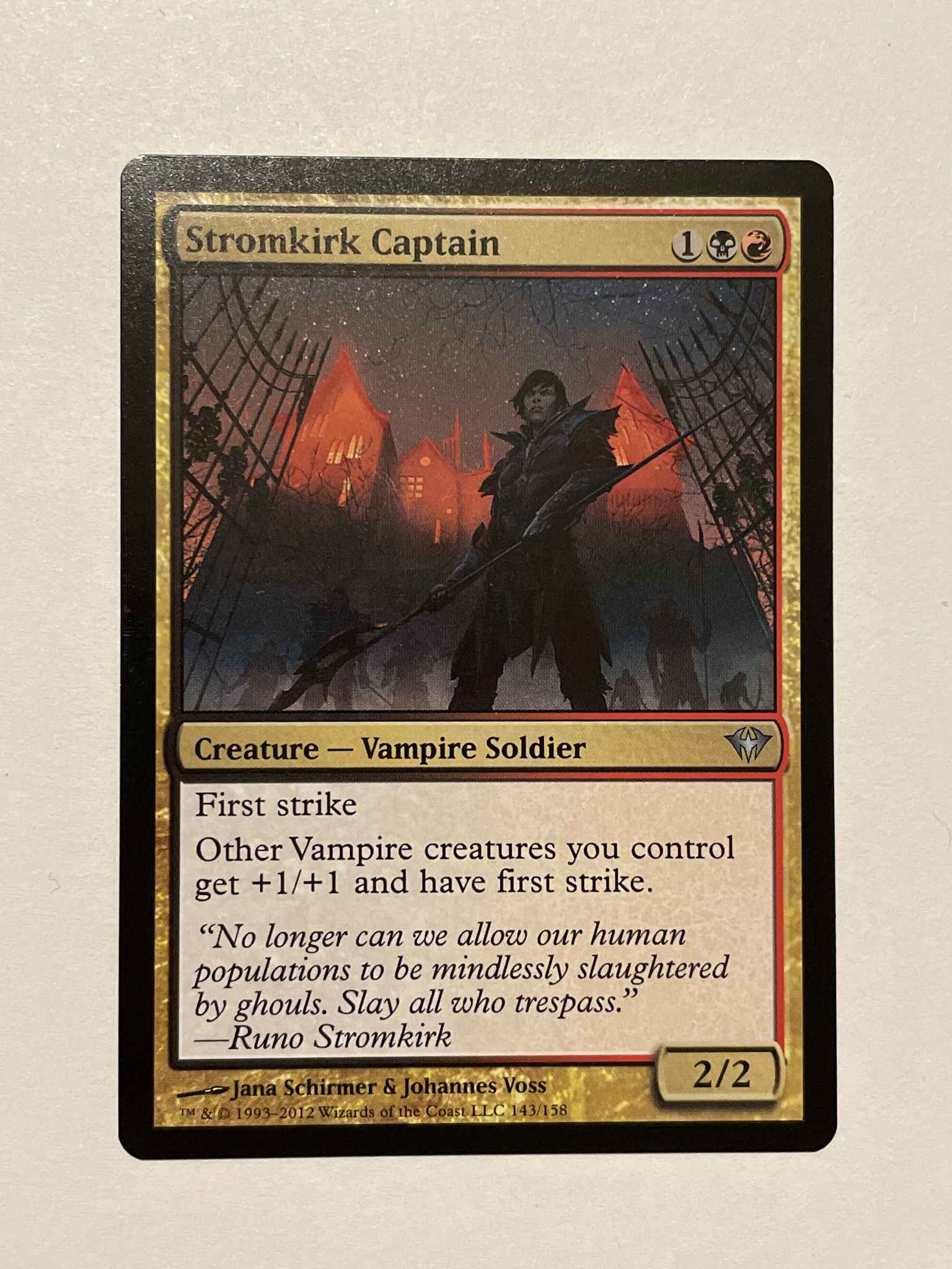 Stromkirk Captain Near Mint Normal English Magic Card Dark Ascension MTG TCG