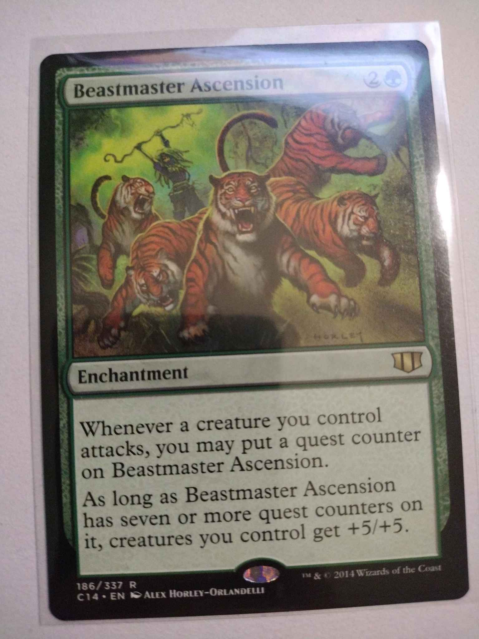 Magic MTG NearMint Beastmaster Ascension ~ Commander 2014