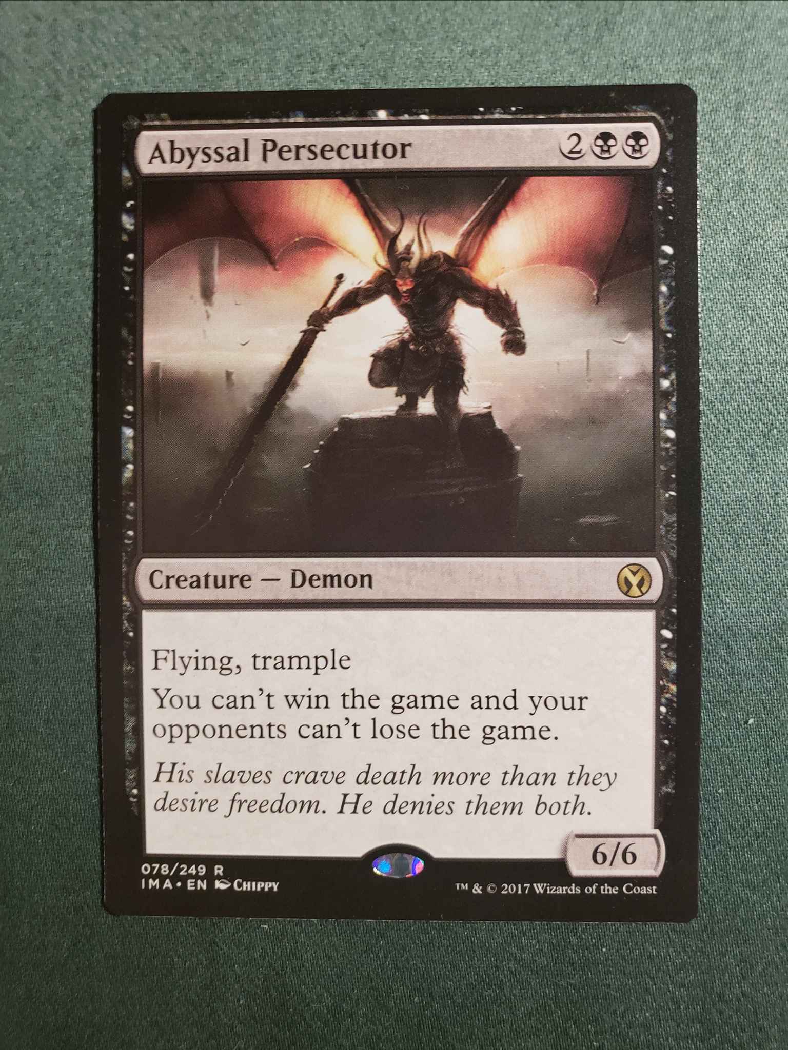 Ima Eng 078 R Abyssa Persecutor Lp All About Mtg Abyssal Persecutor Iconic Masters Magic The Gathering Online Gaming Store For Cards Miniatures Singles Packs Booster Boxes