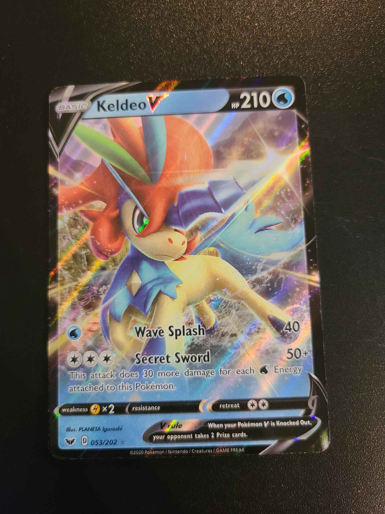 Pokemon Trading Card Game 053 2 Ultra Rare Keldeo V Pokemon Sword And Shield Card Labaguettepattaya Com