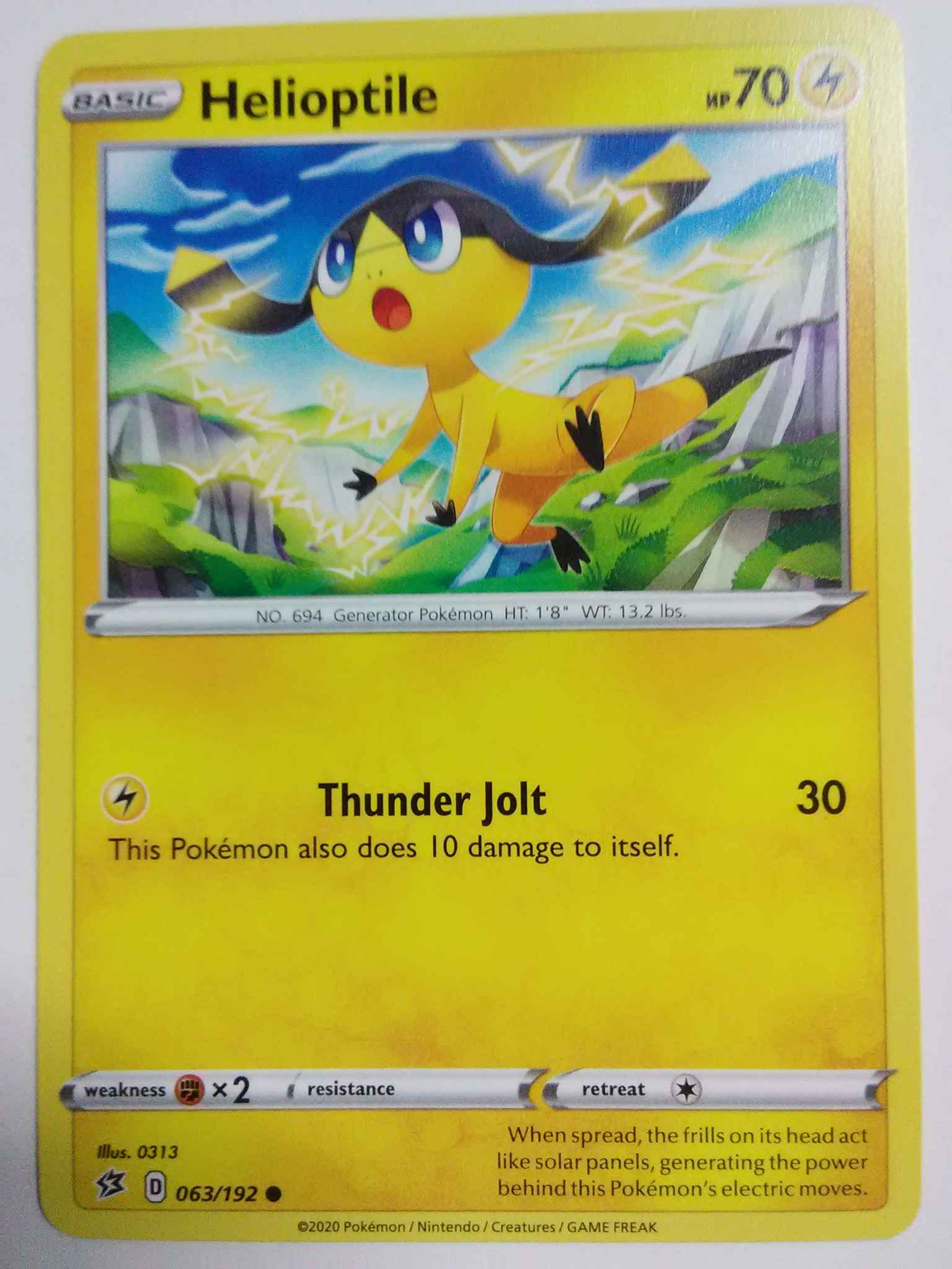 pokemon helioptile card