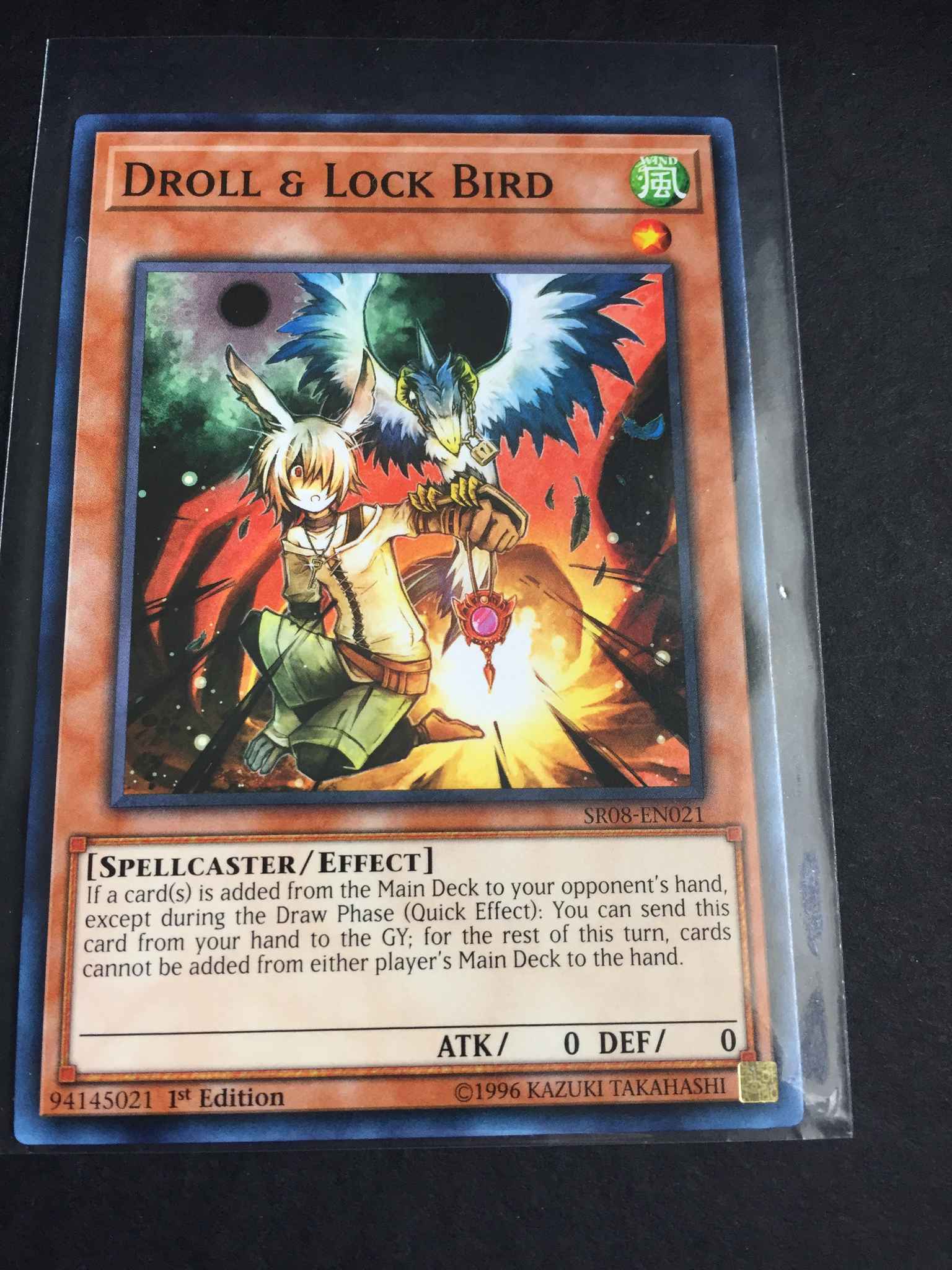 Yugioh Droll & Lock Bird SR08-EN021 Common 1st Edition 