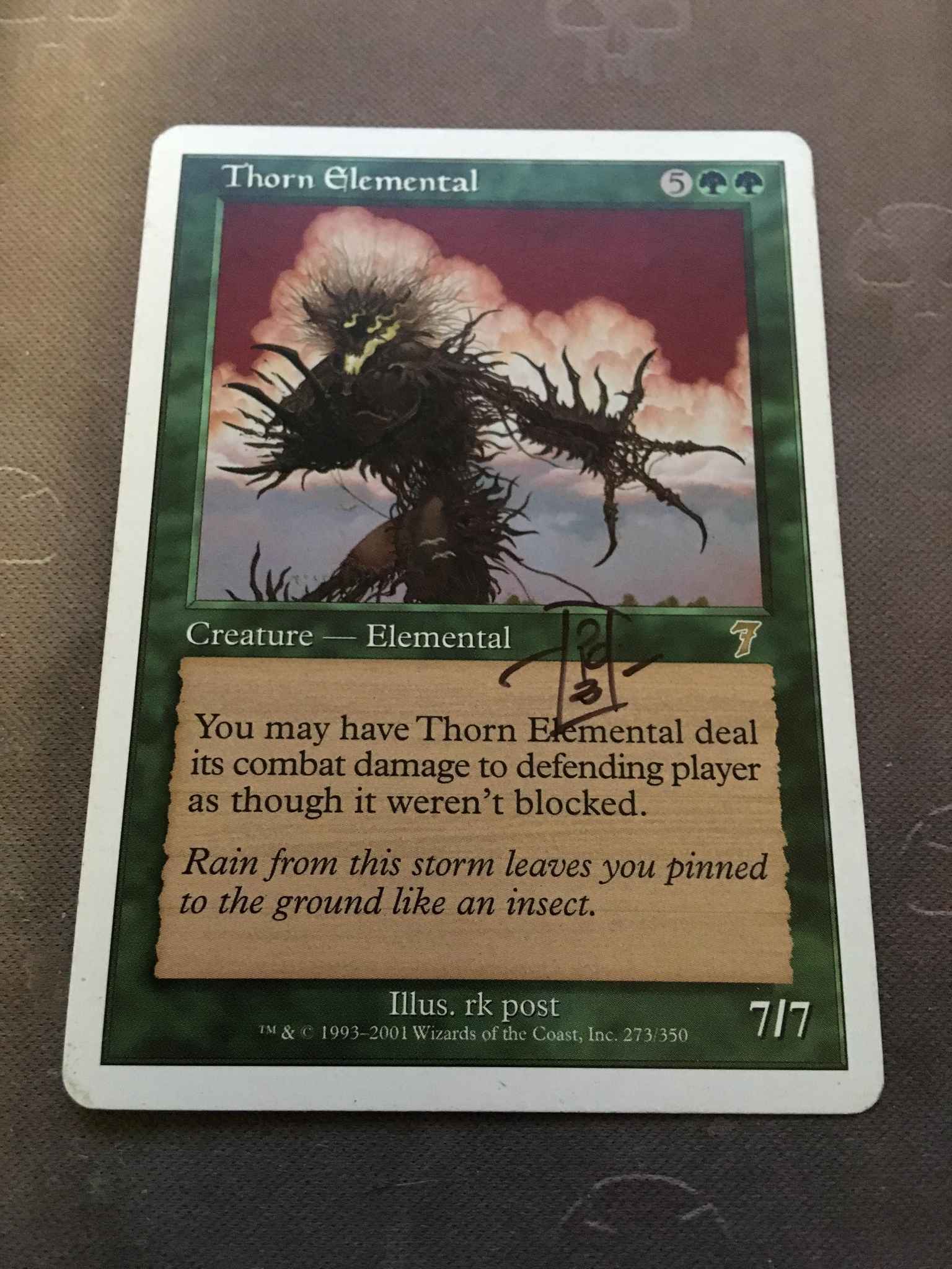 NM 4X Thorn Elemental 7th Edition MTG Magic Cards Green Rare 