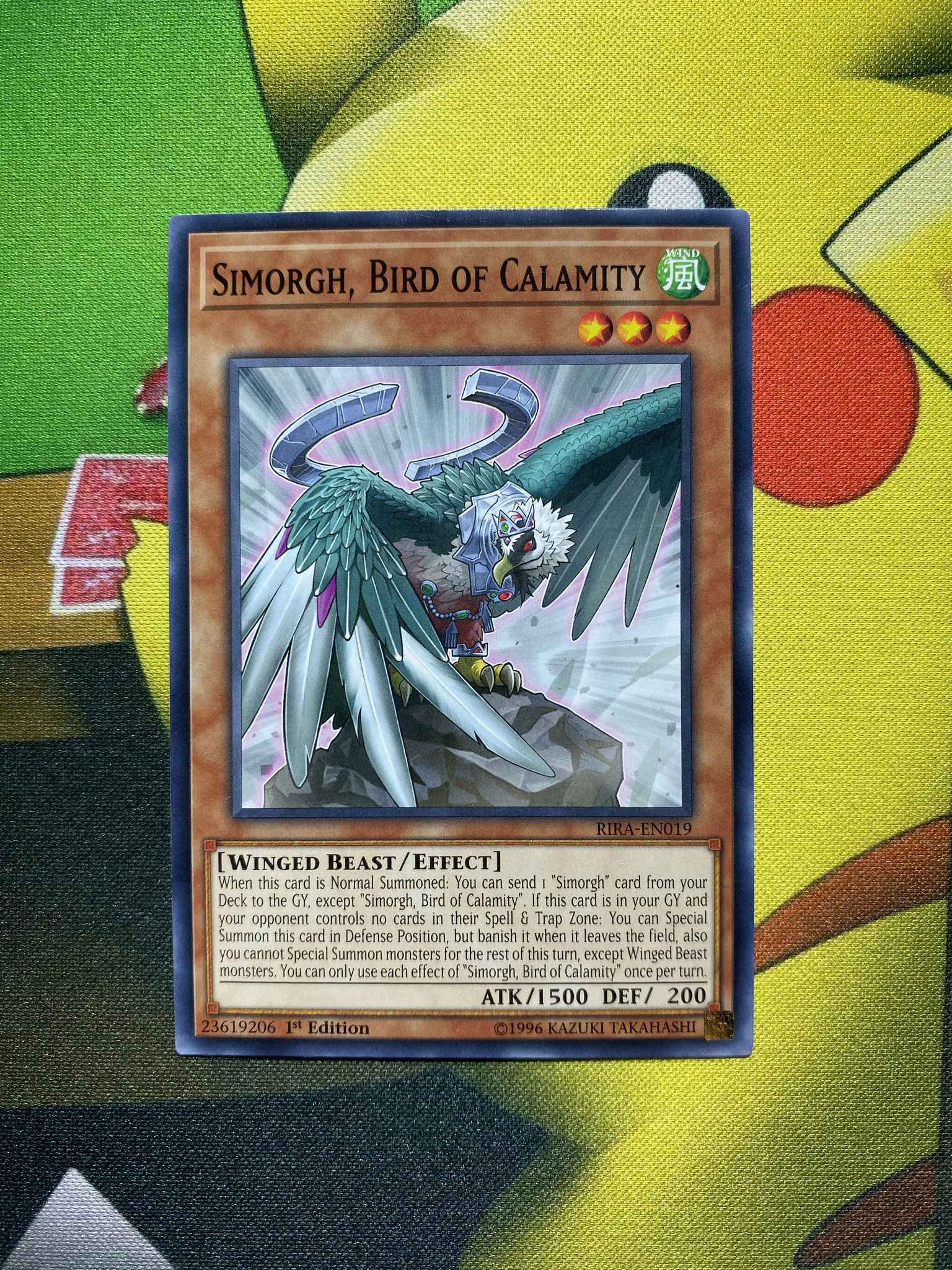 Bird of Calamity1st EditionCommon Card Yu-Gi-Oh RIRA-EN019 Simorgh TCG